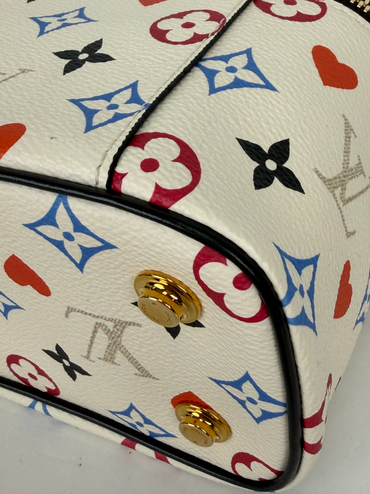 Louis Vuitton Game On Vanity Top Handle/Shoulder Bag in White & Multicolor Coated Canvas 2020 YF5