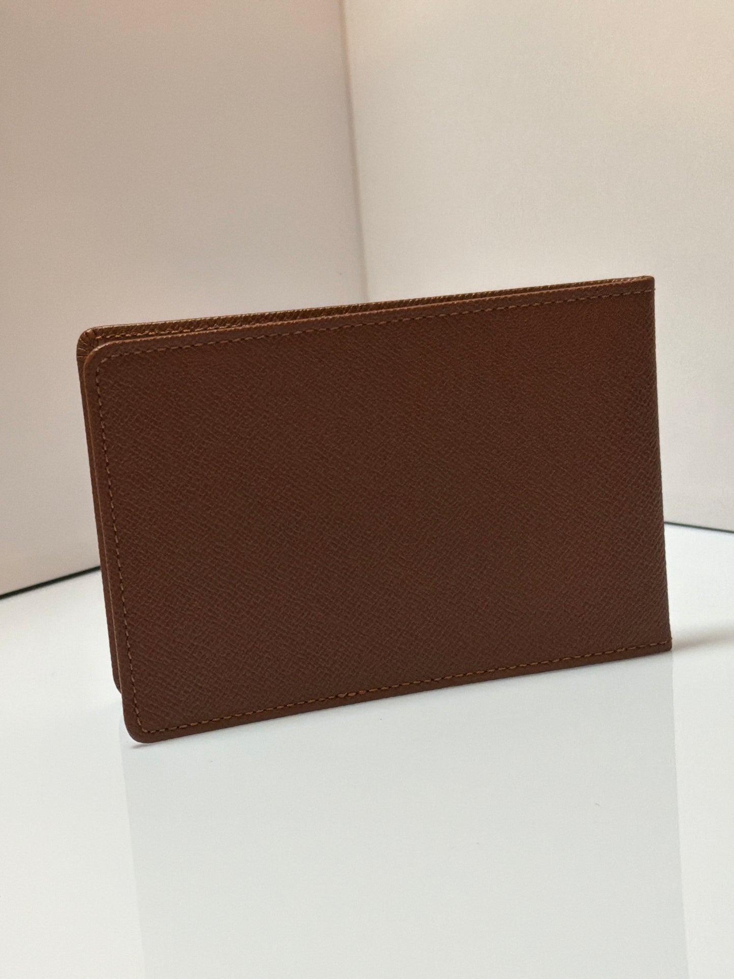 Louis Vuitton Brown Taiga Leather Card Holder/ID Insert 2002