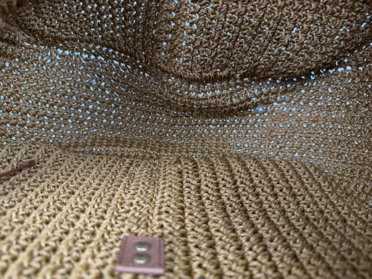 Saint Laurent Le 5 A 7 Bea Woven Medium Tote in Woven Raffia YF5