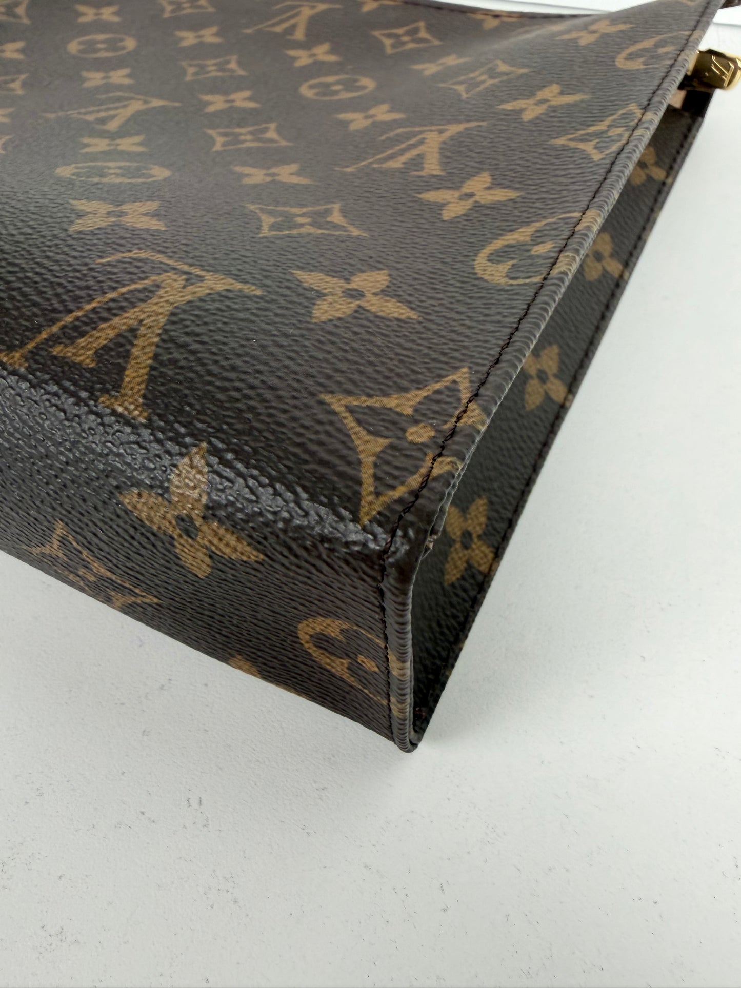 Louis Vuitton Monogram Toiletry Pouch Bag 26 in Brown LV Monogram Coated Canvas NFC Y