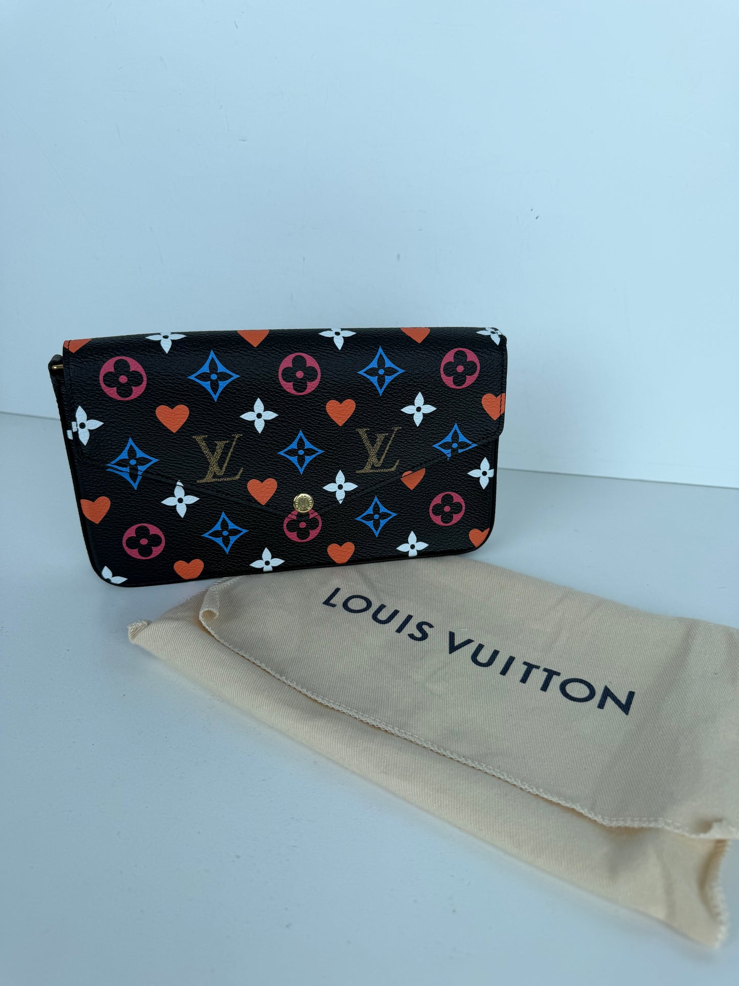 Louis Vuitton Game On Pochette Felicie Crossbody Bag in Black Multicolor Monogram Canvas 2020 YC-5