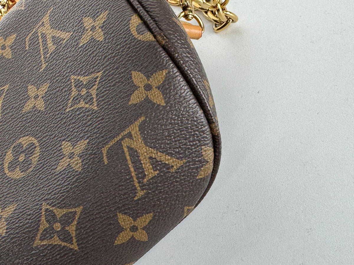 Louis Vuitton Mini Bumbag in LV Monogram Coated Canvas NFC YC2