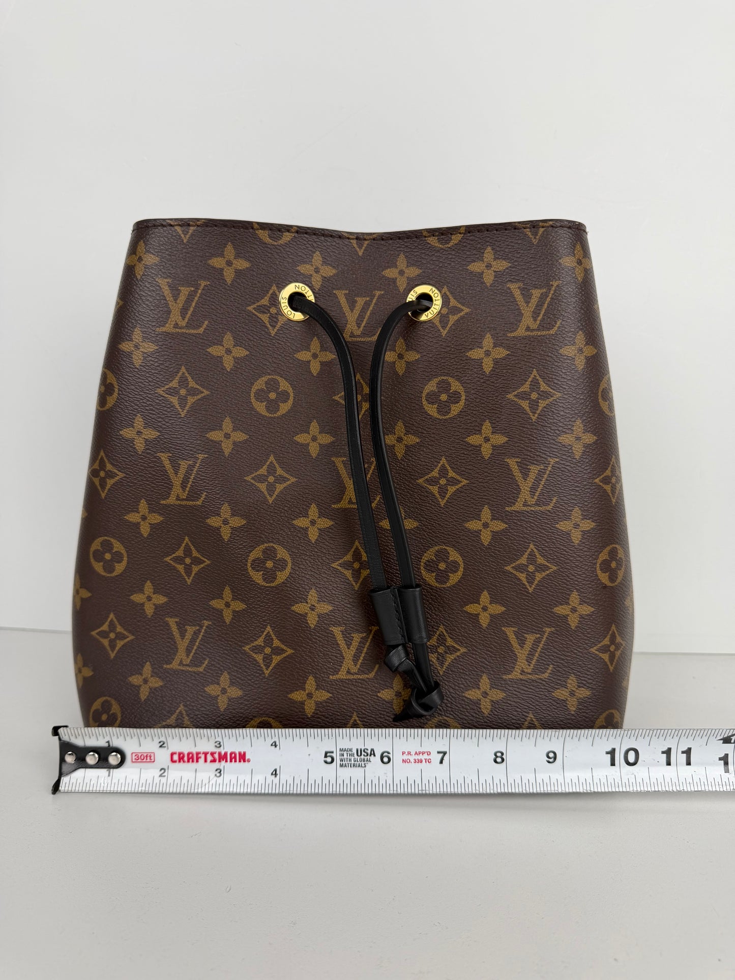 Louis Vuitton NeoNoe Bag MM in Brown LV Monogram Coated Canvas NFC B-6