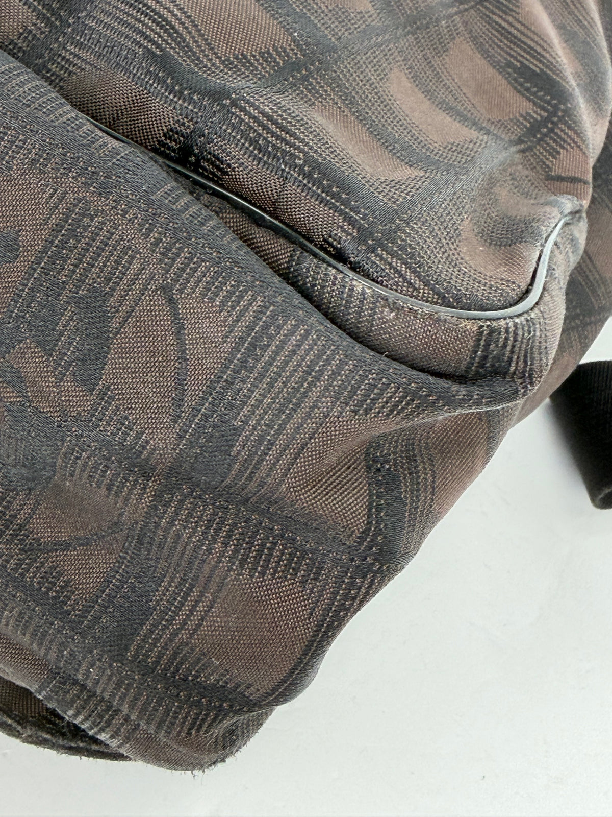 Chanel Travel Line Messenger Bag in Brown Nylon YS26