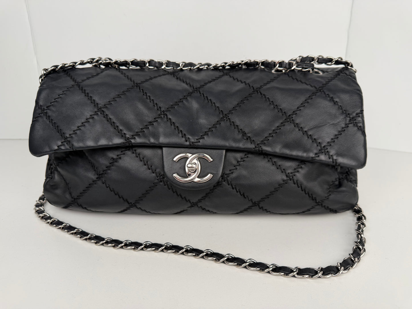 LAYAWAY: Chanel Lambskin Ultimate Stitch Maxi Flap Bag Black (2010)