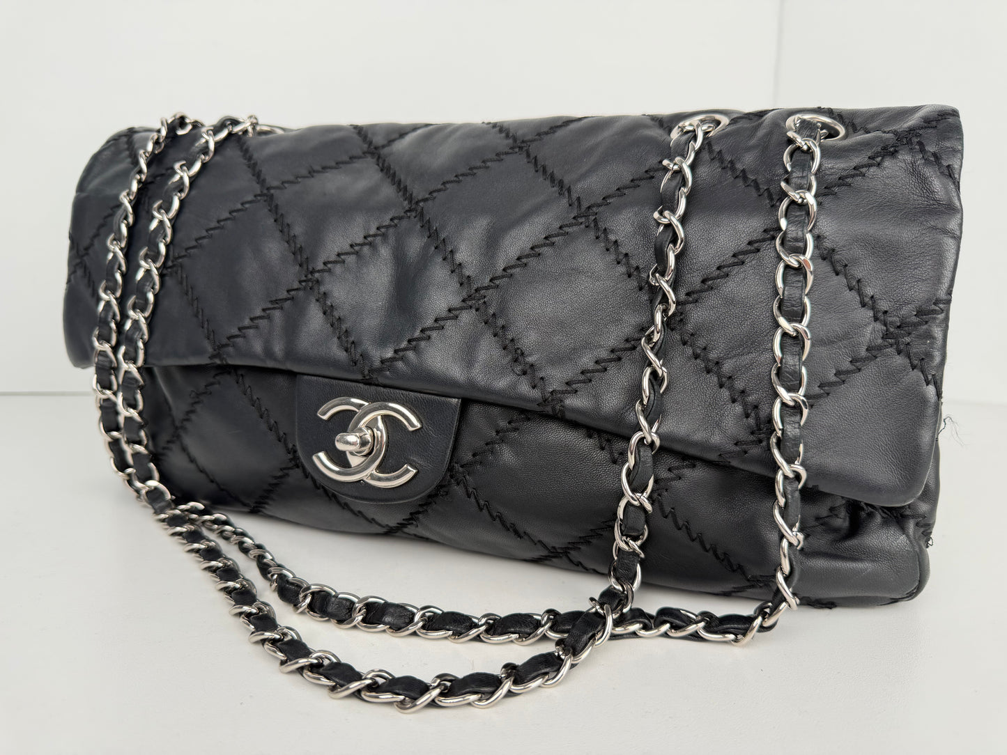 LAYAWAY: Chanel Lambskin Ultimate Stitch Maxi Flap Bag Black (2010)
