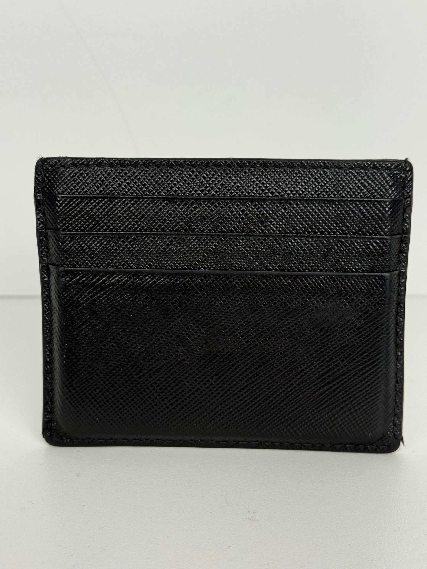 Prada Black Saffiano Card Holder
