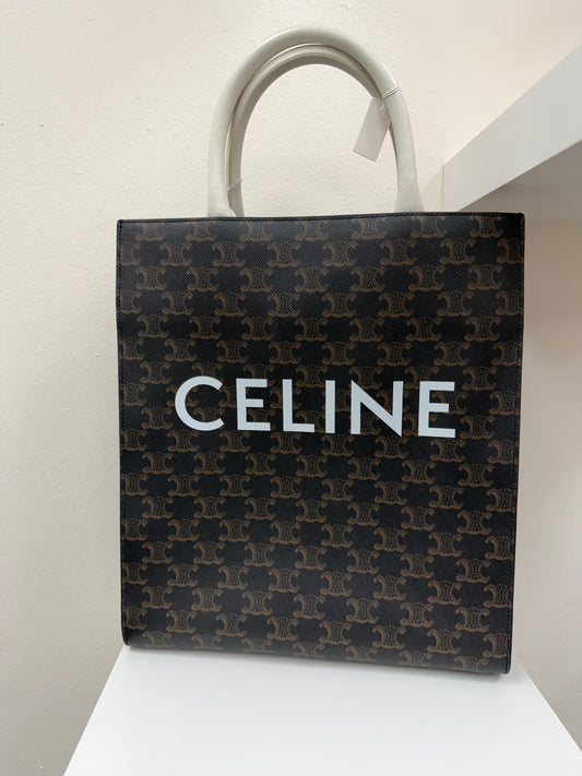 Celine Triomphe Vertical Cabas Shoulder Bag