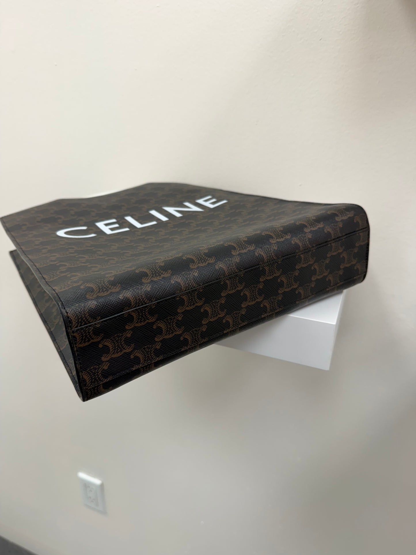 Celine Triomphe Vertical Cabas Shoulder Bag