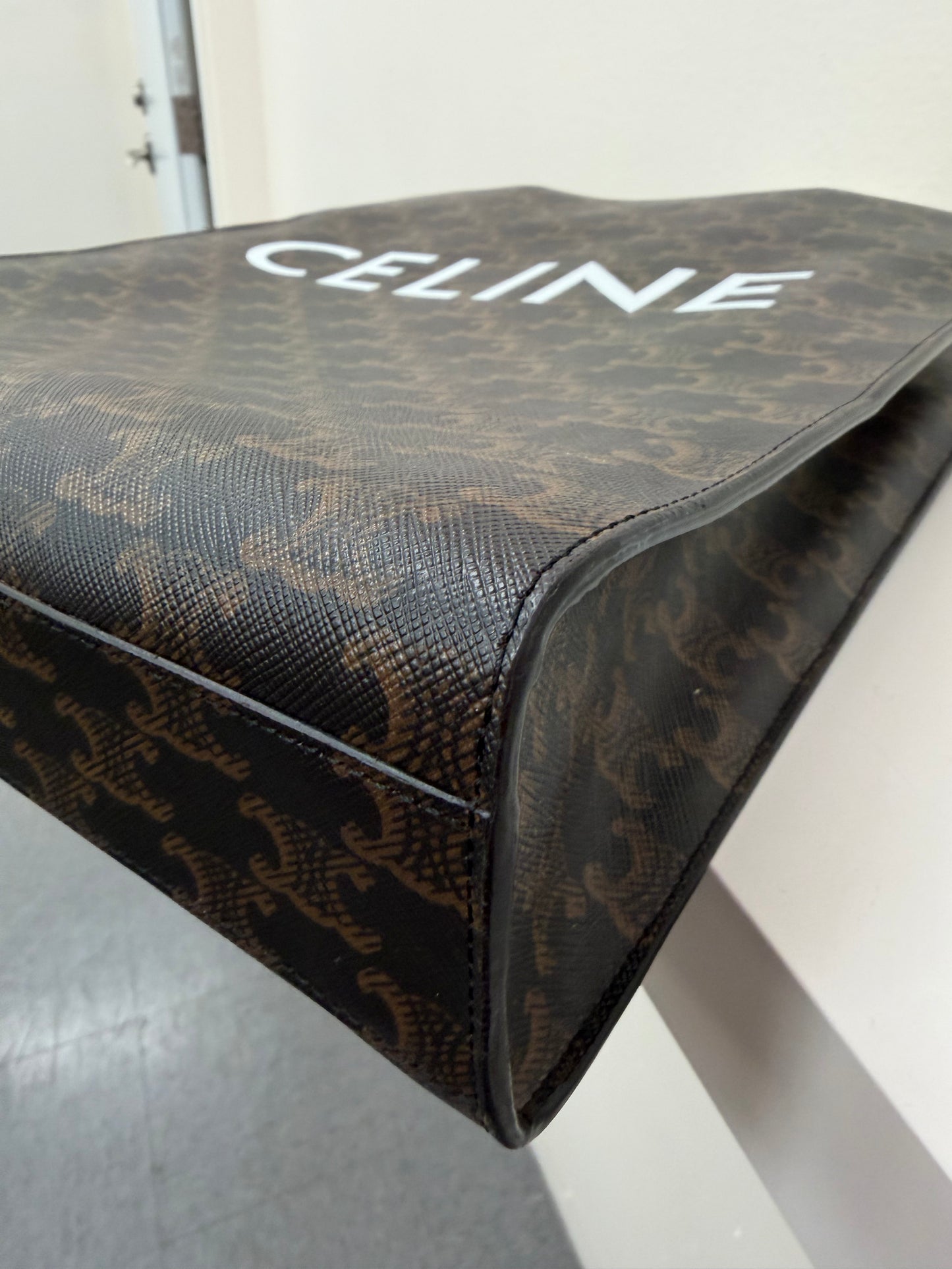 Celine Triomphe Vertical Cabas Shoulder Bag