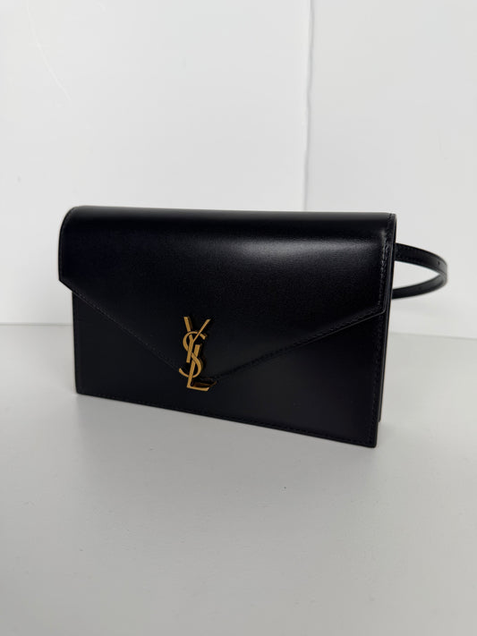 Saint Laurent Black Leather Belt Bag C4