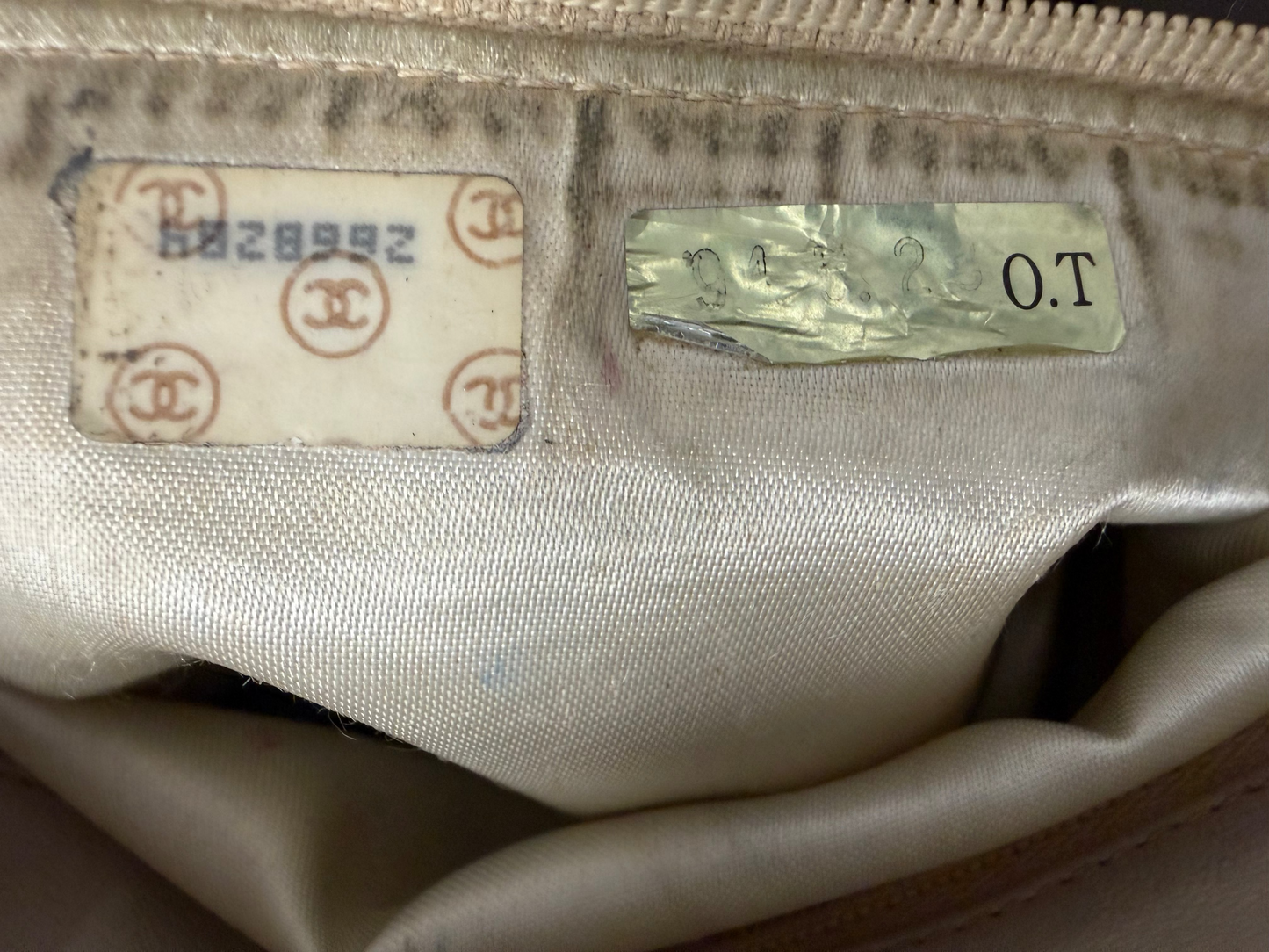 Chanel Caviar Leather Front Pocket CC Camera Bag in a Camel YF2