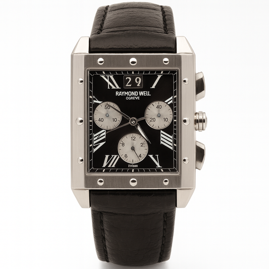 Raymond Weil - Tango Chronograph 4881 With Black Leather Strap 37 MM