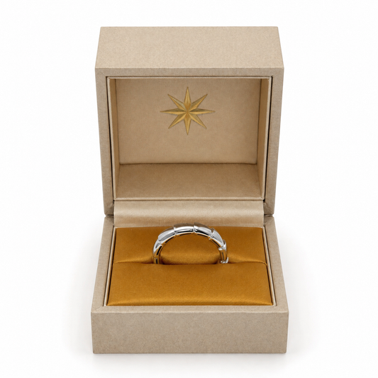 Bvlgari Serpenti Viper Band in 18k White Gold Size 62/US 10