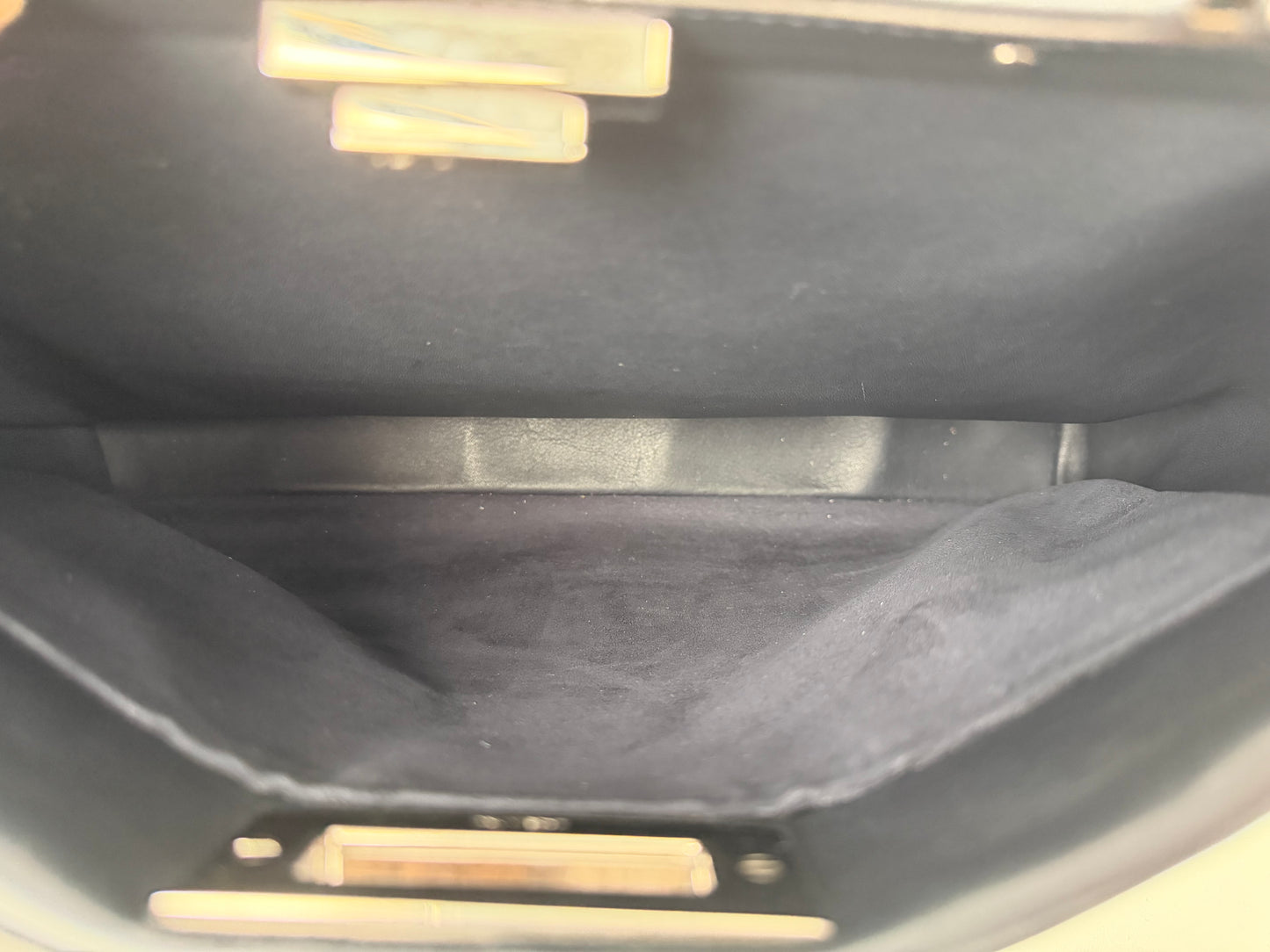 Fendi Peakaboo Wave Handbag Leather Blue