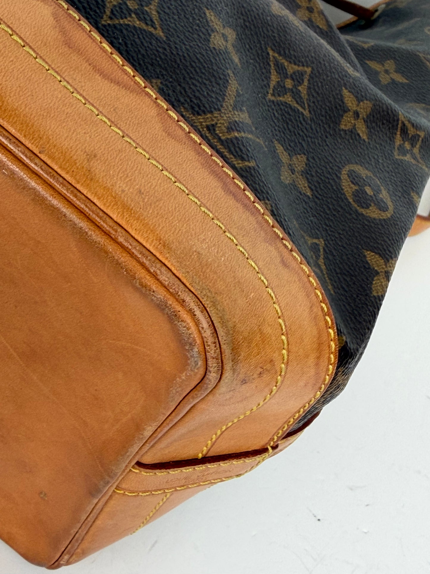 Louis Vuitton Noe PM Bucket Bag in Brown LV Monogram Coated Canvas 1999 YS