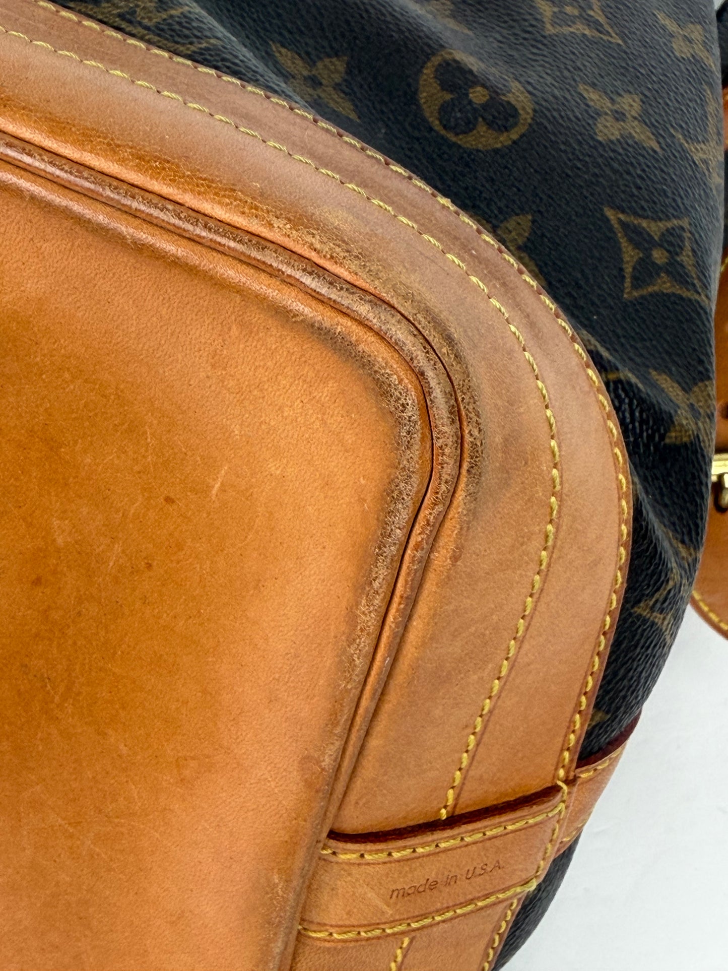 Louis Vuitton Noe PM Bucket Bag in Brown LV Monogram Coated Canvas 1999 YS