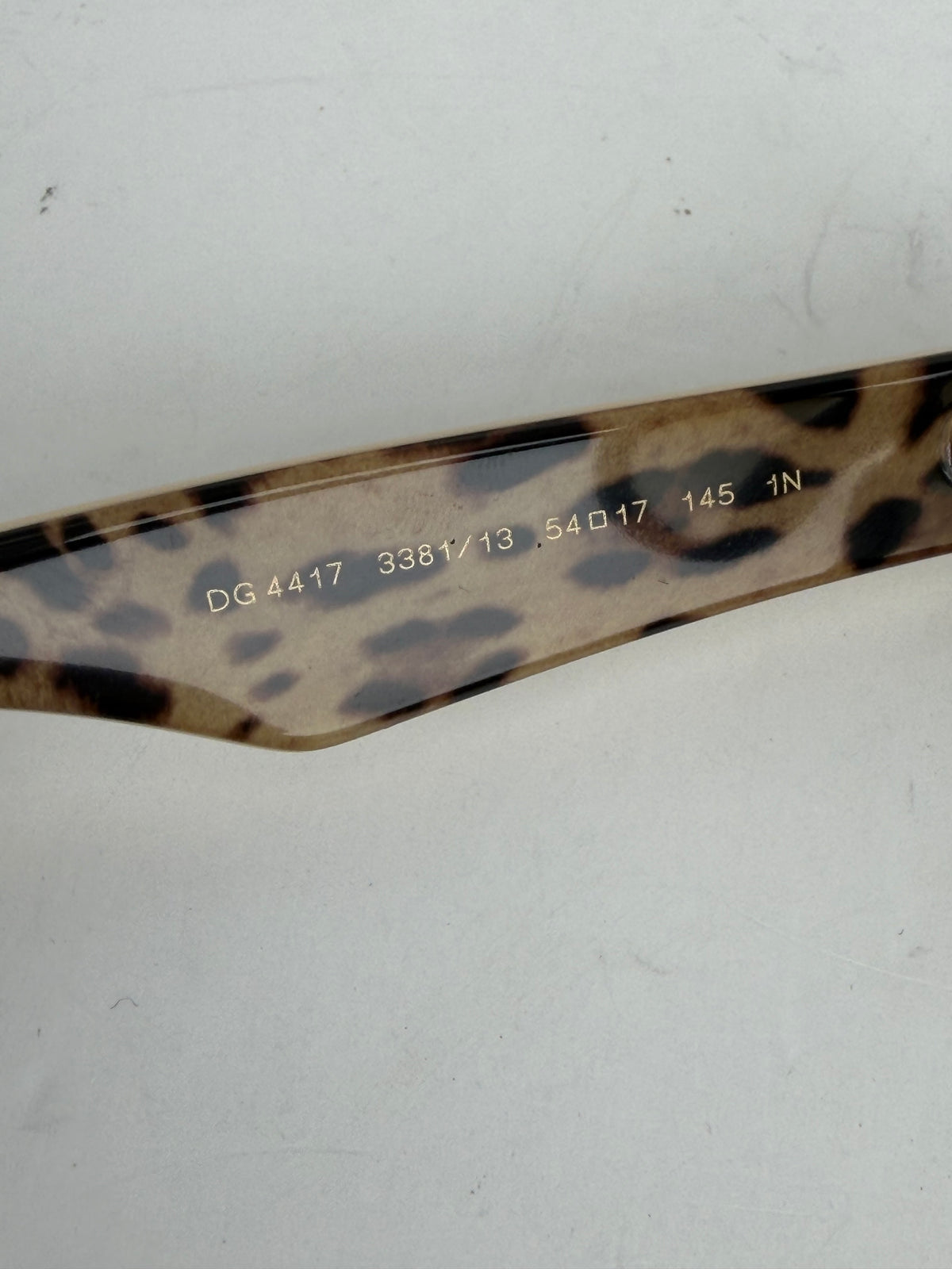 Dolce & Gabbana DG4417 Cat-Eye Sunglasses in Beige Frame with Brown Gradient Lenses YK4