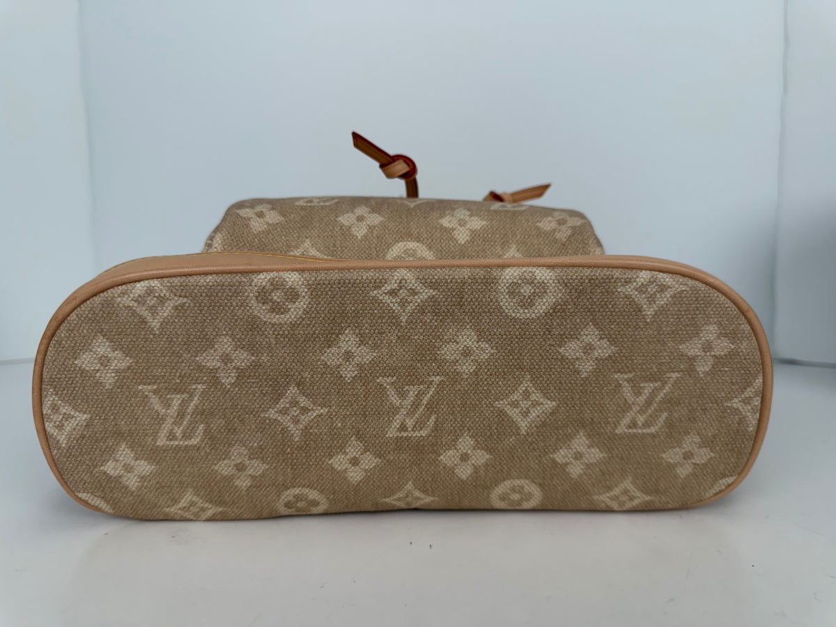 Louis Vuitton Grace Coddington Monogram Mini Lin Backpack with Cat Charm NFC YC8
