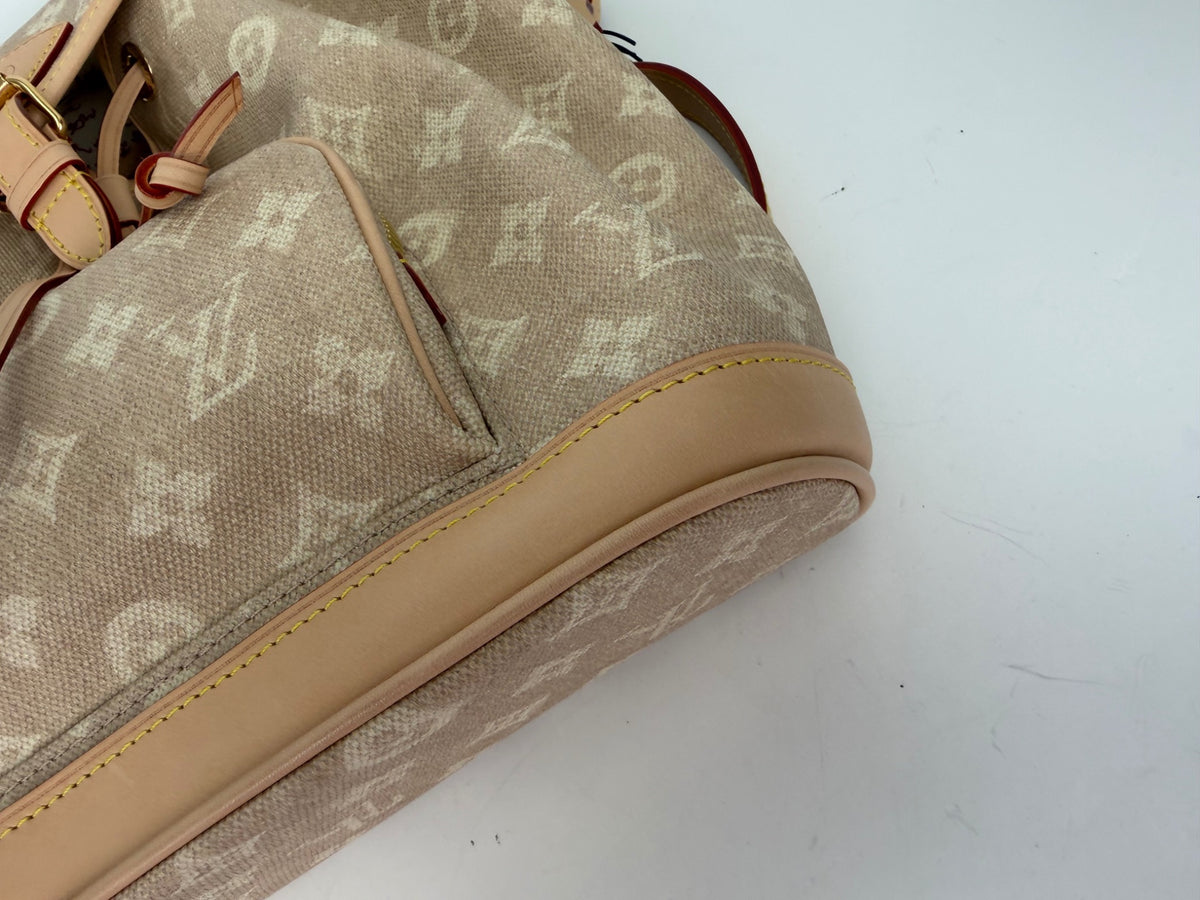 Louis Vuitton Grace Coddington Monogram Mini Lin Backpack with Cat Charm NFC YC8