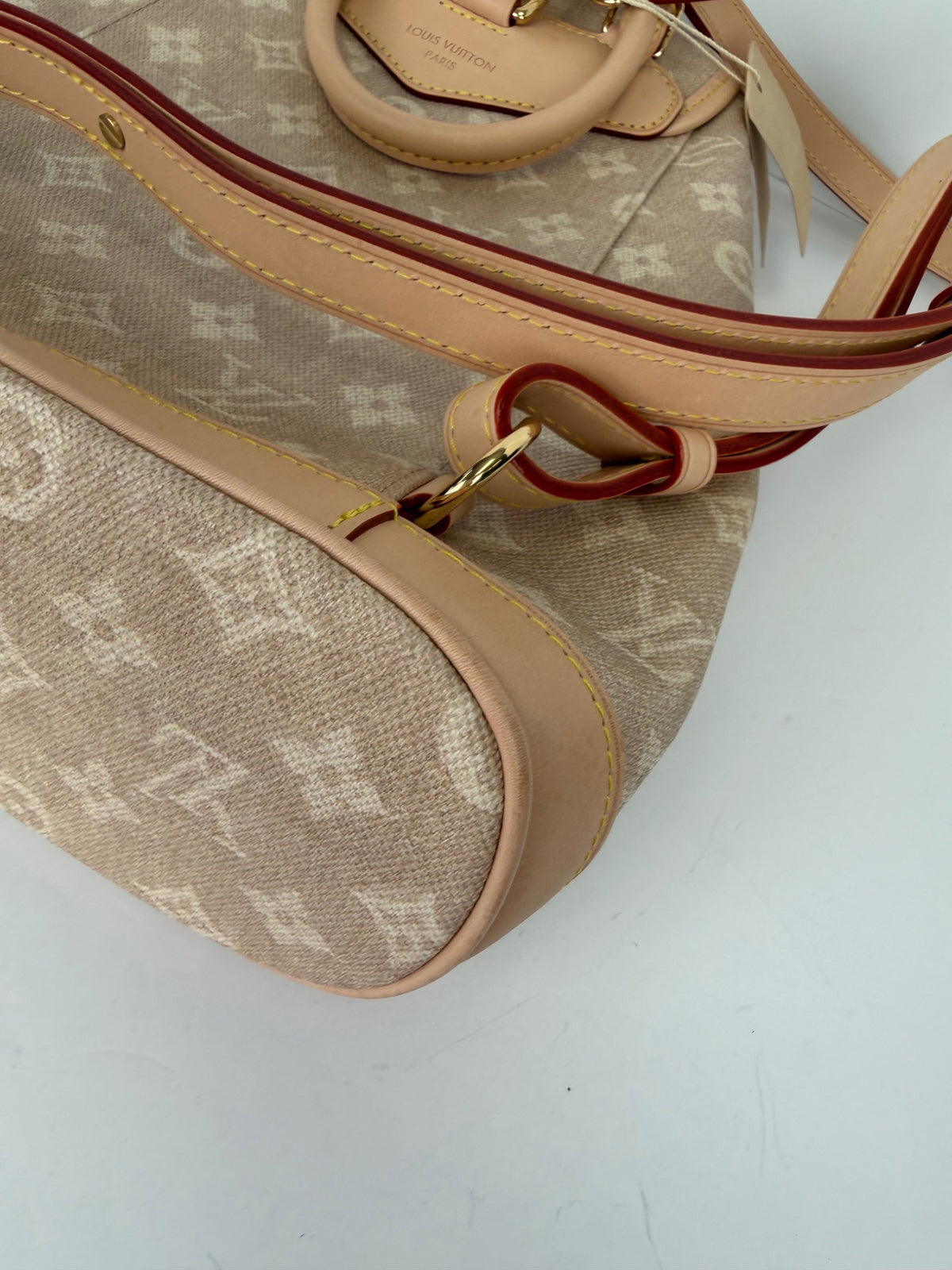 Louis Vuitton Grace Coddington Monogram Mini Lin Backpack with Cat Charm NFC YC8