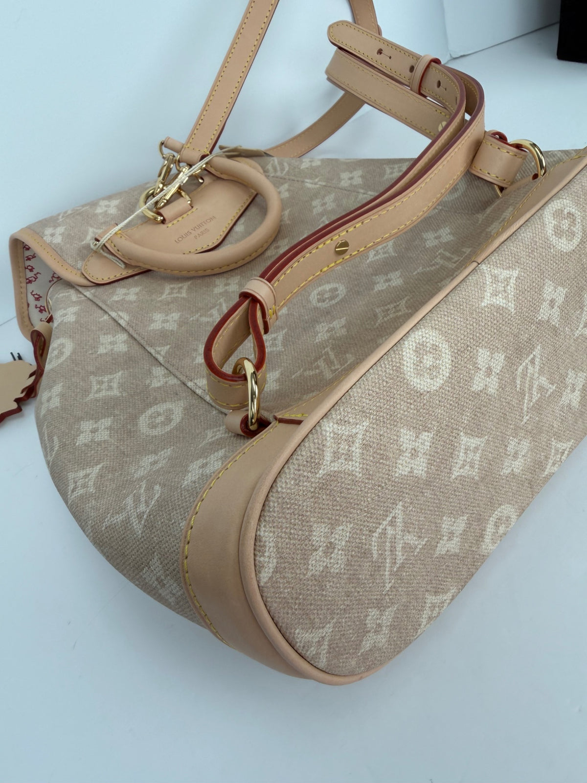 Louis Vuitton Grace Coddington Monogram Mini Lin Backpack with Cat Charm NFC YC8