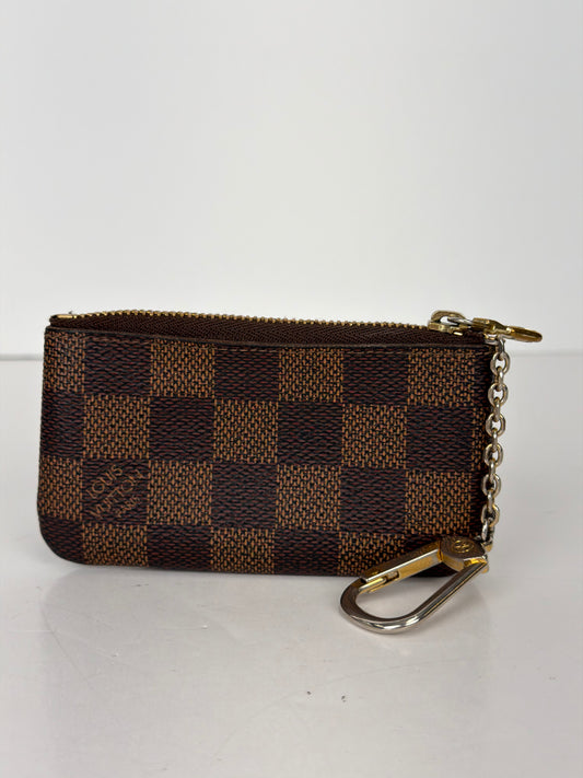 Louis Vuitton Damier Ebene Key Pouch Coated Canvas YLV