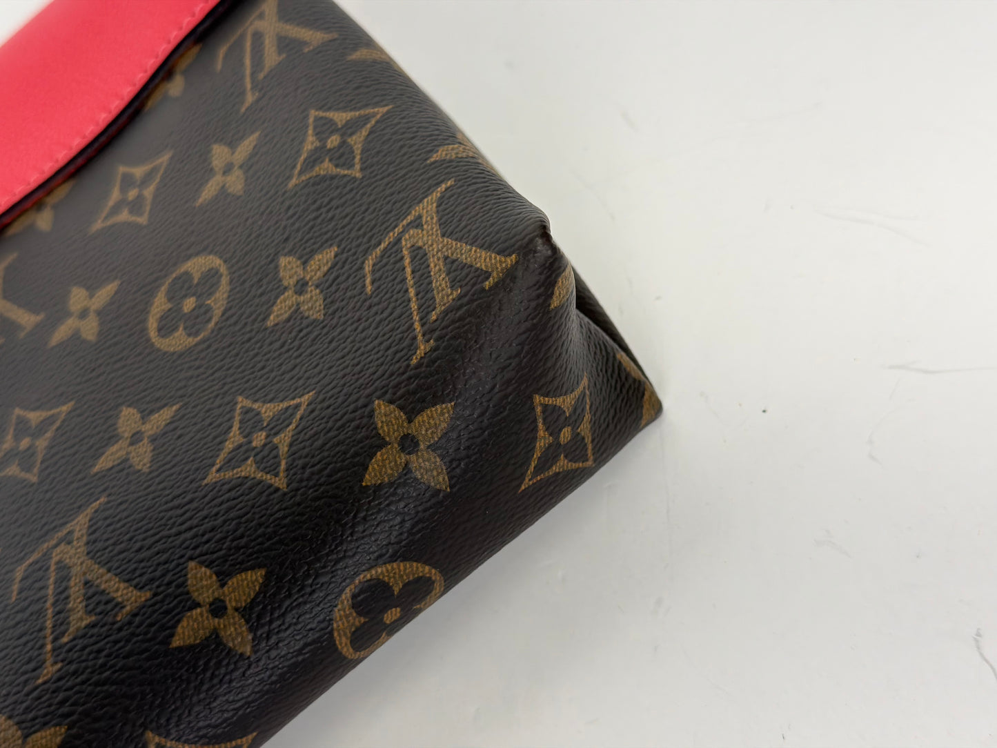 Louis Vuitton Monogram Pallas Chain Bag in Cherry Red Leather 2014 YC1