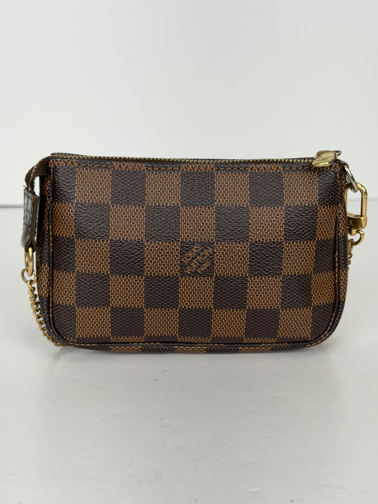 Louis Vuitton Damier Ebene Complice Trunks & Bags Mini Pochette Accessoires Red 2009 YLV