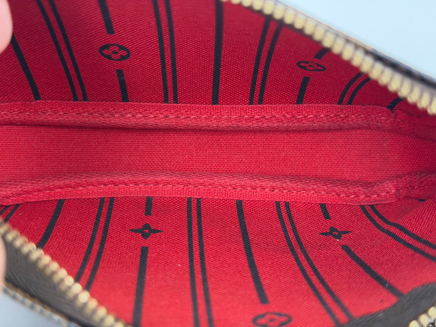 Louis Vuitton Damier Ebene Complice Trunks & Bags Mini Pochette Accessoires Red 2009 YLV