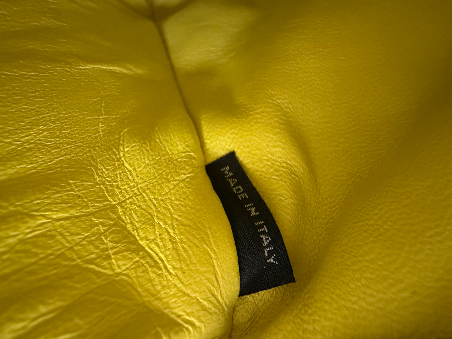 Prada Saffiano Cuir Large Double Tote Bag in Yellow Saffiano Cuir Leather YU2