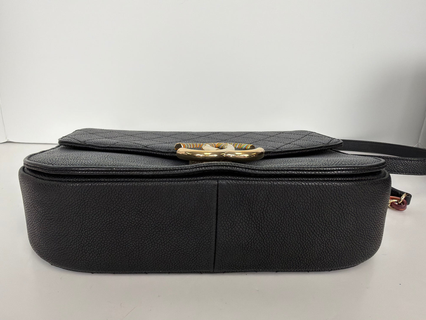 Chanel Caviar Quilted Paris-Cuba Thread Around Flap Bag in Black 2017 YF2