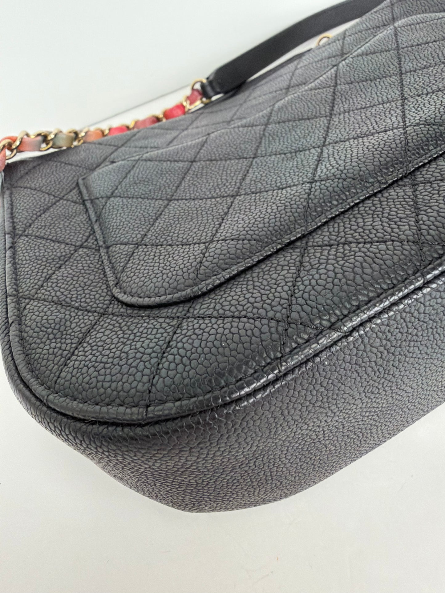 Chanel Caviar Quilted Paris-Cuba Thread Around Flap Bag in Black 2017 YF2