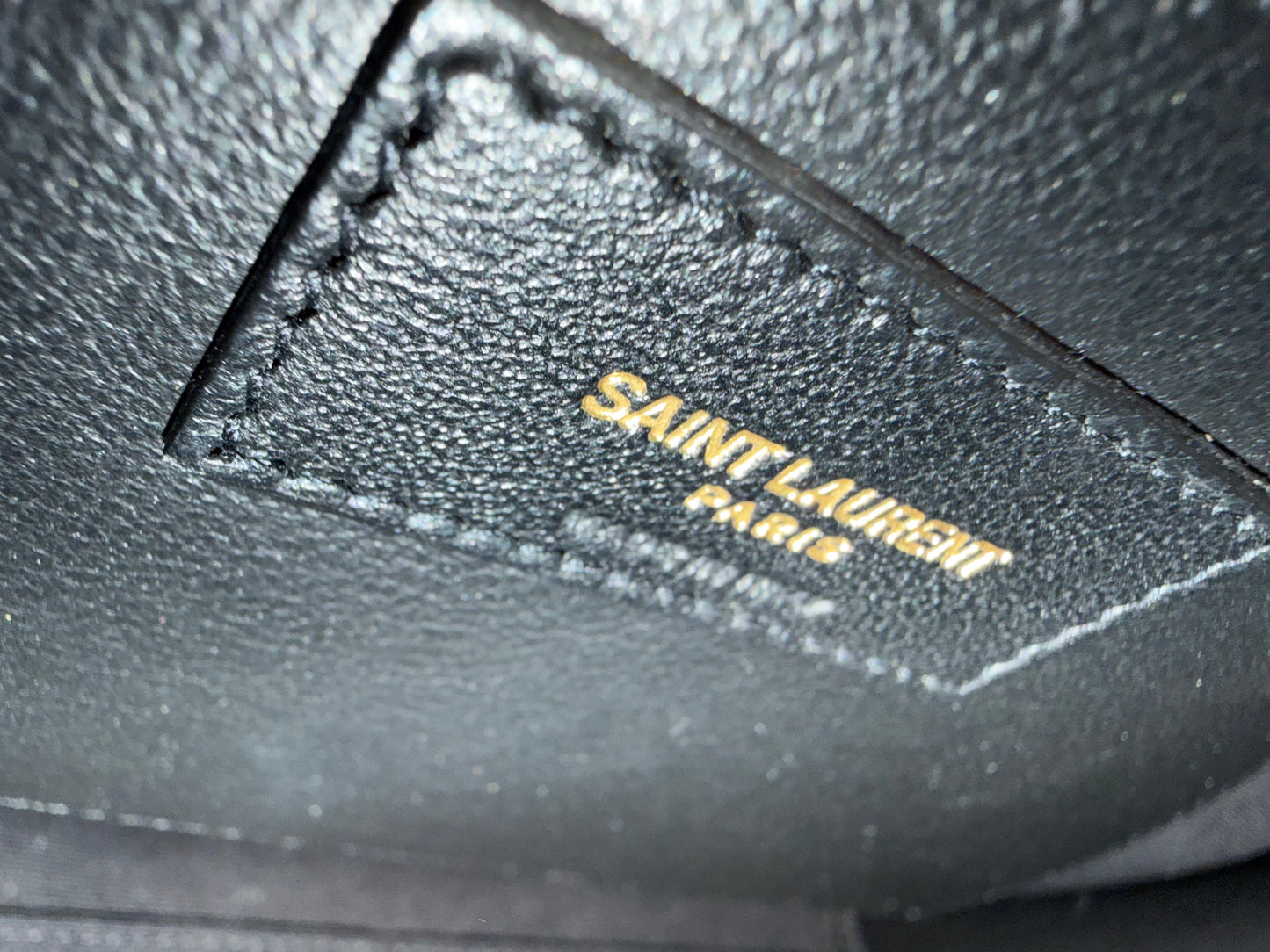 Saint Laurent Uptown Medium Tote Bag in Black Grain de Poudre Leather YS18