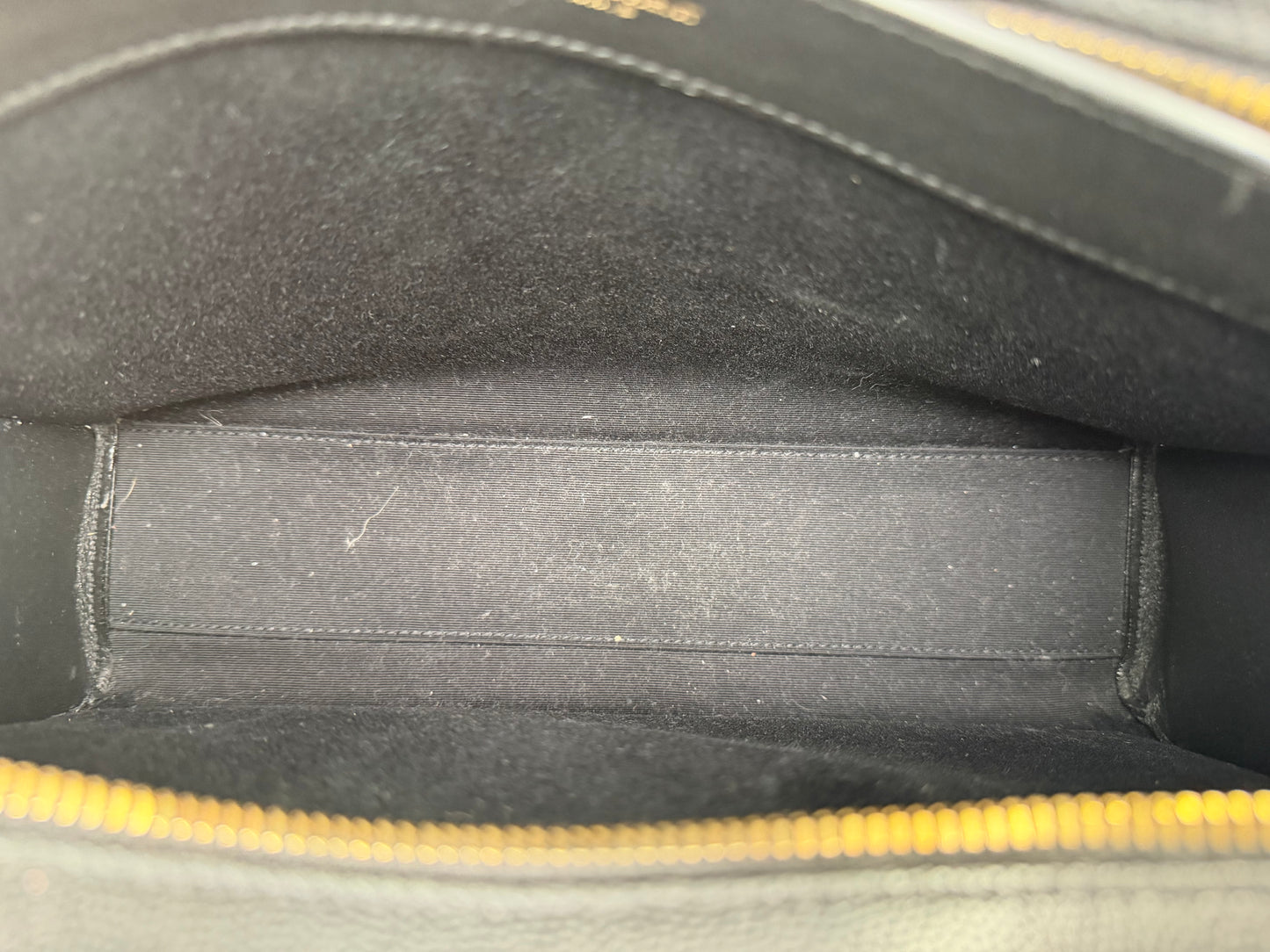 Saint Laurent Uptown Medium Tote Bag in Black Grain de Poudre Leather YS18