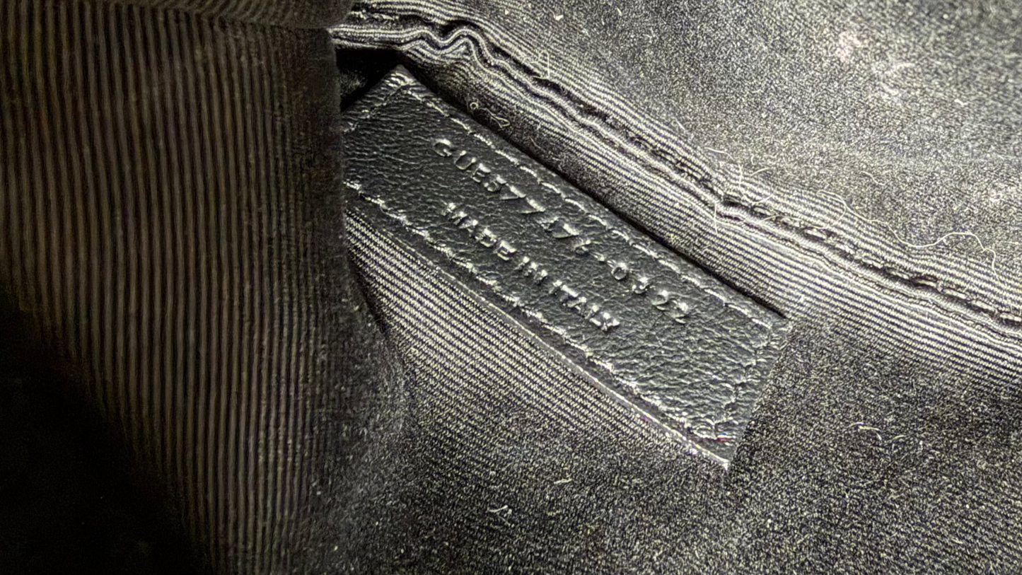 Saint Laurent Small Loulou Puffer in Dark Beige Lambskin YS09