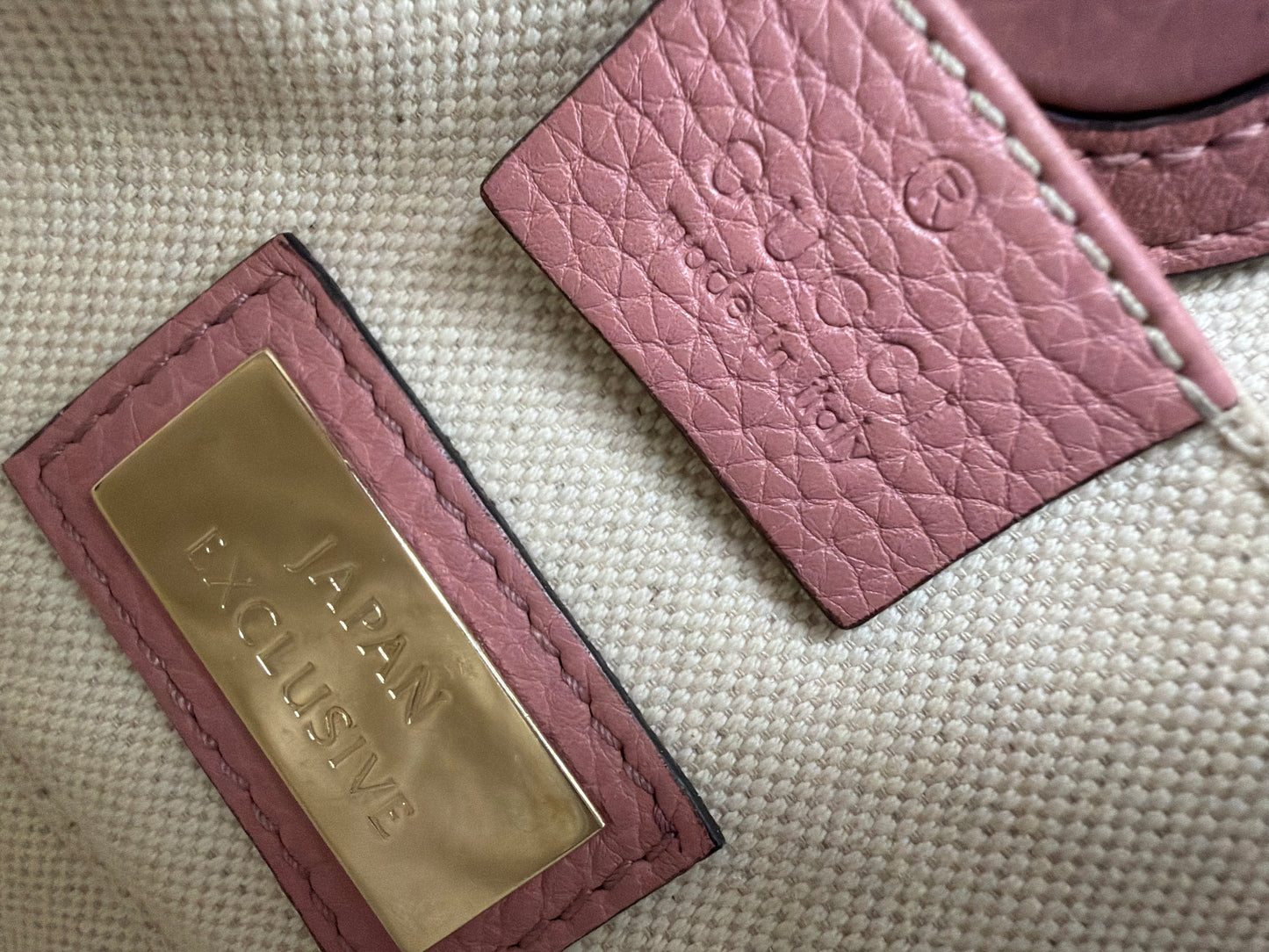 Gucci Bamboo Mini Shopper in Pink and Orange Leather YS05