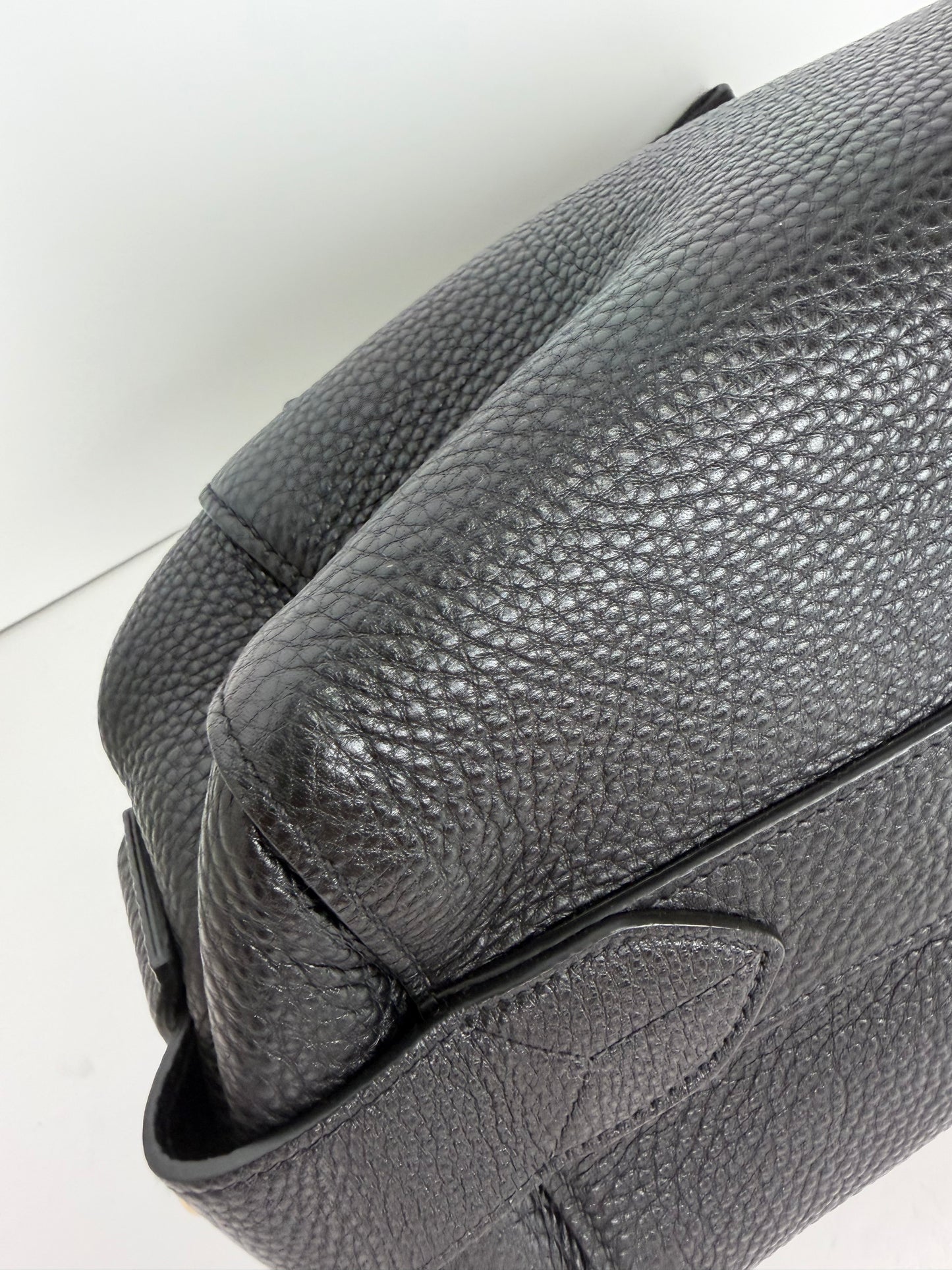 Prada Vitello Daino Leather Bauletto Top Handle Bag in Black YS14