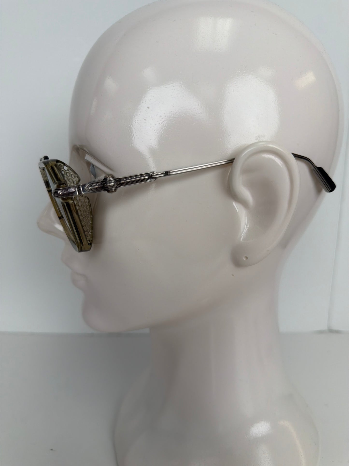 Chrome Hearts Fuckery Sunglasses in Translucent Beige Y