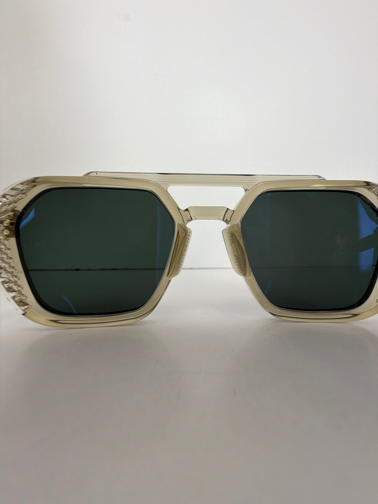 Chrome Hearts Fuckery Sunglasses in Translucent Beige Y