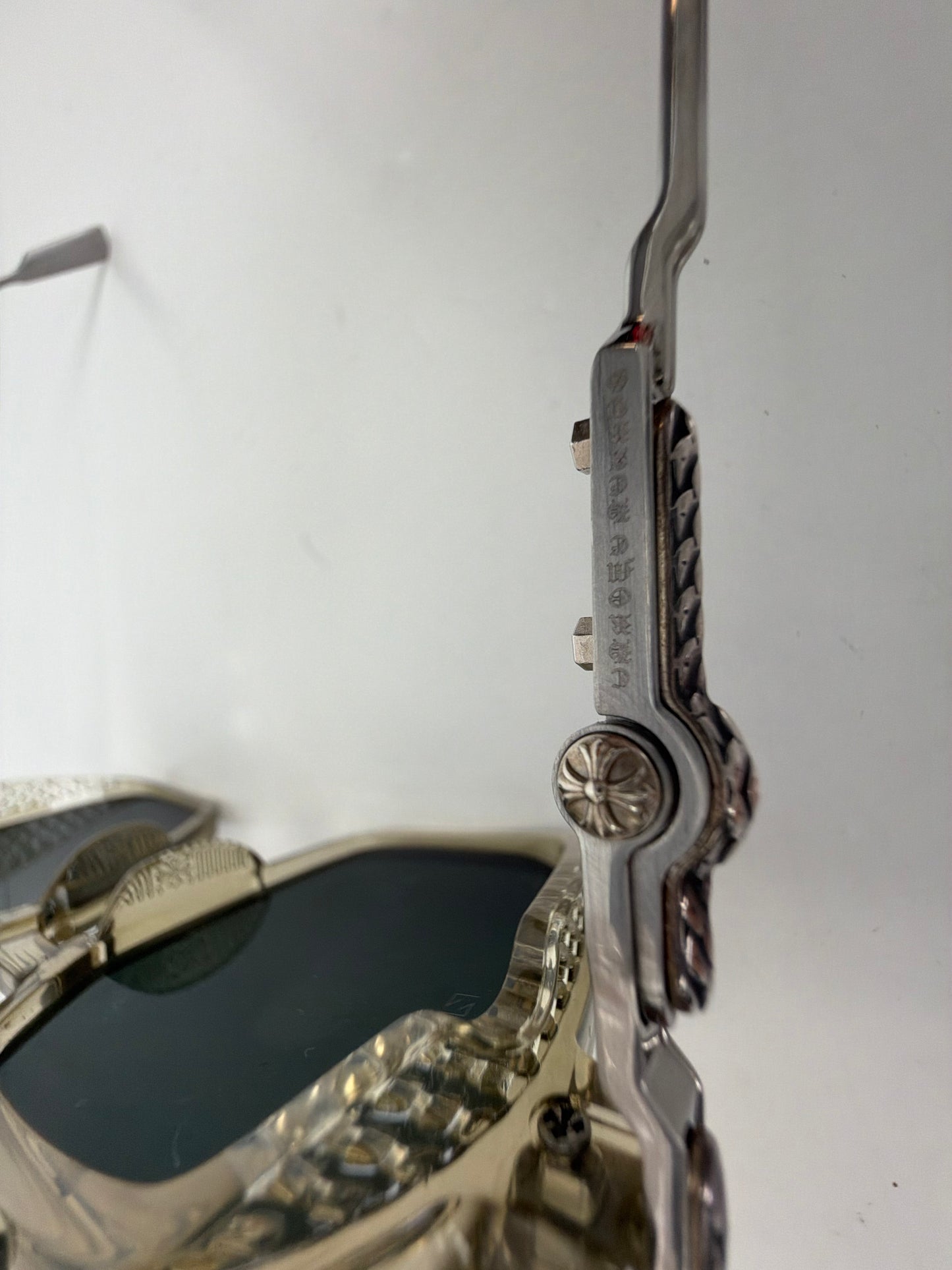 Chrome Hearts Fuckery Sunglasses in Translucent Beige Y