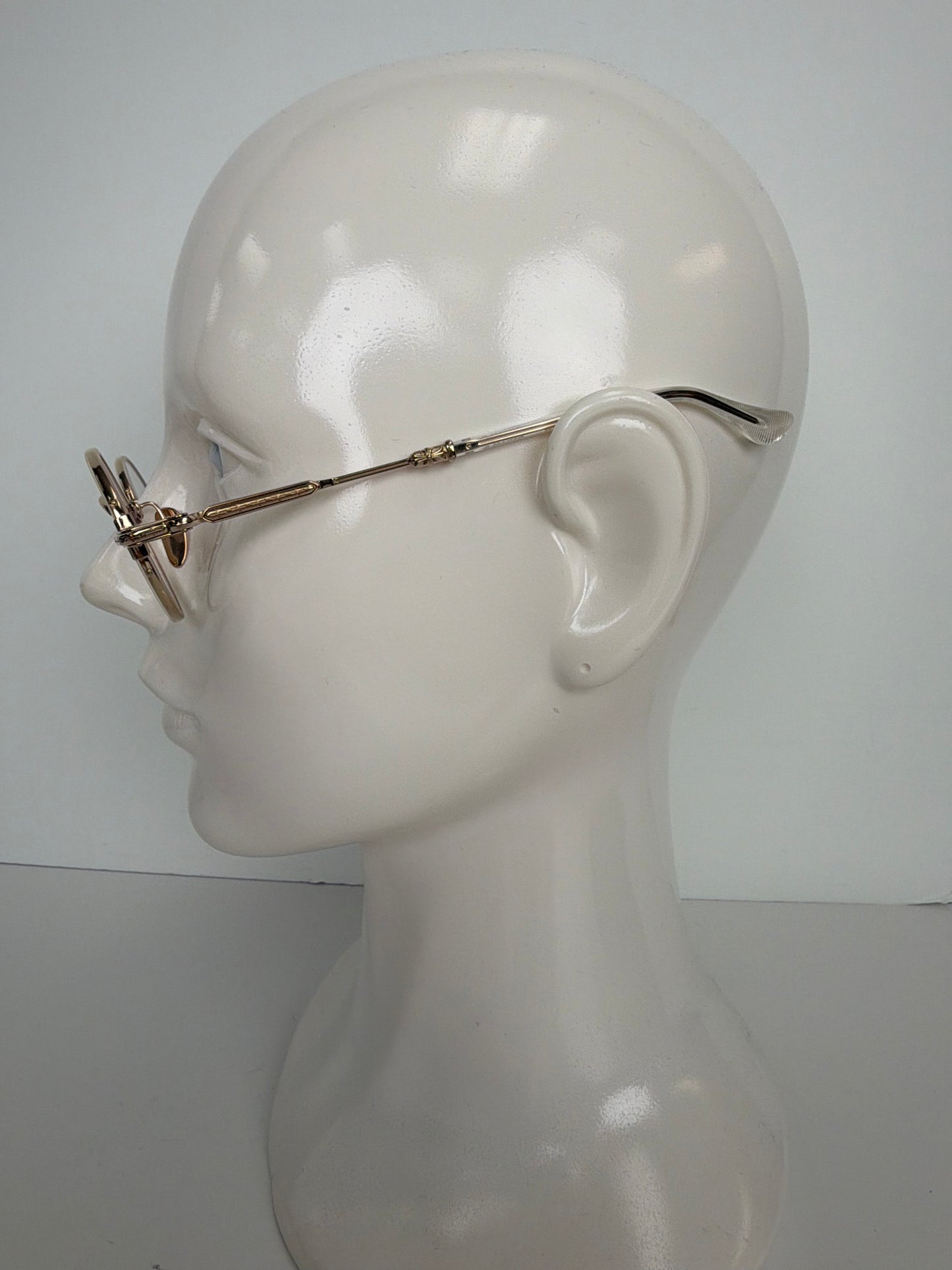 Chrome Hearts EDITH F Eyeglasses in Crystal / Gold Plated Y