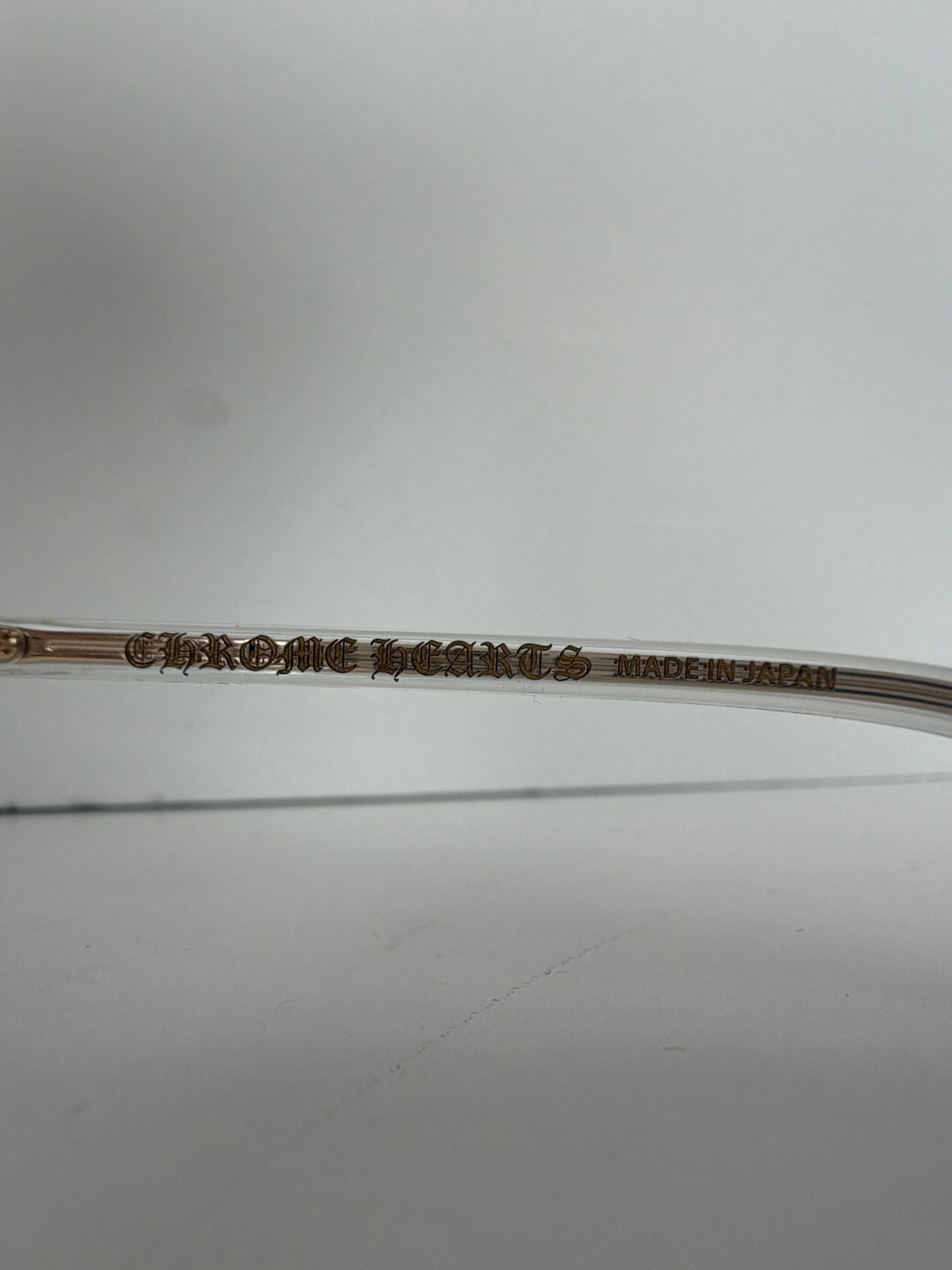 Chrome Hearts EDITH F Eyeglasses in Crystal / Gold Plated Y