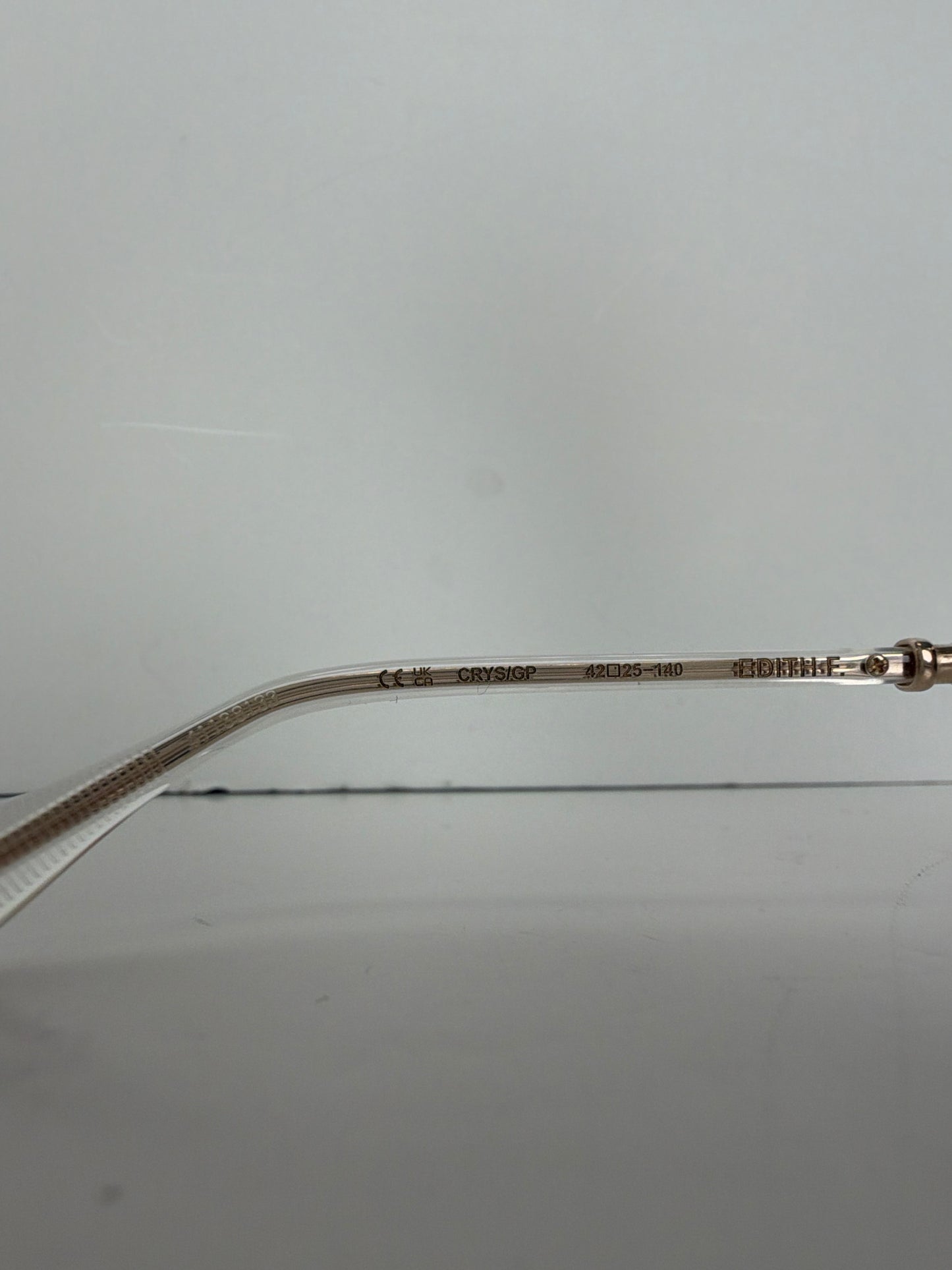Chrome Hearts EDITH F Eyeglasses in Crystal / Gold Plated Y