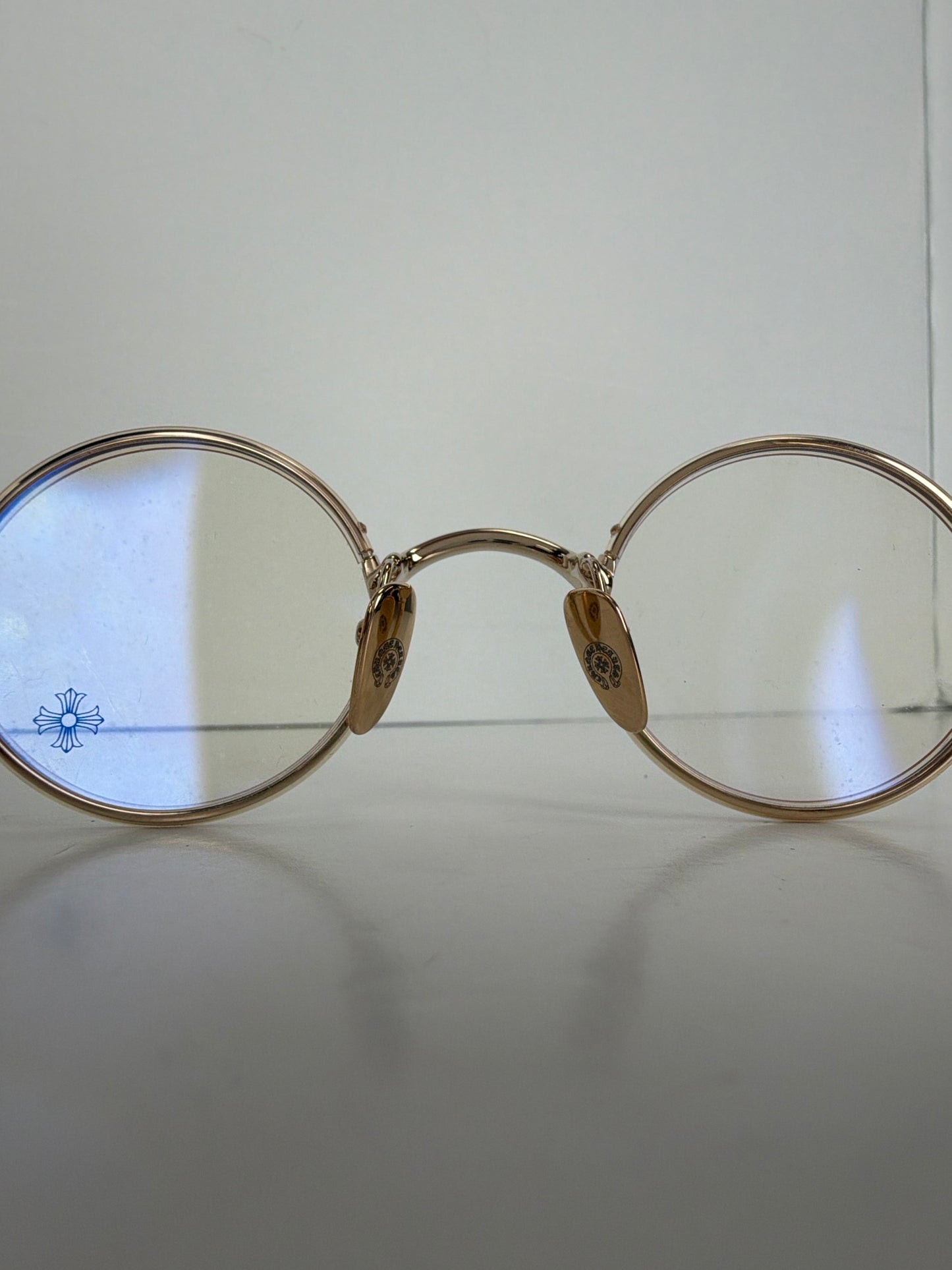 Chrome Hearts EDITH F Eyeglasses in Crystal / Gold Plated Y