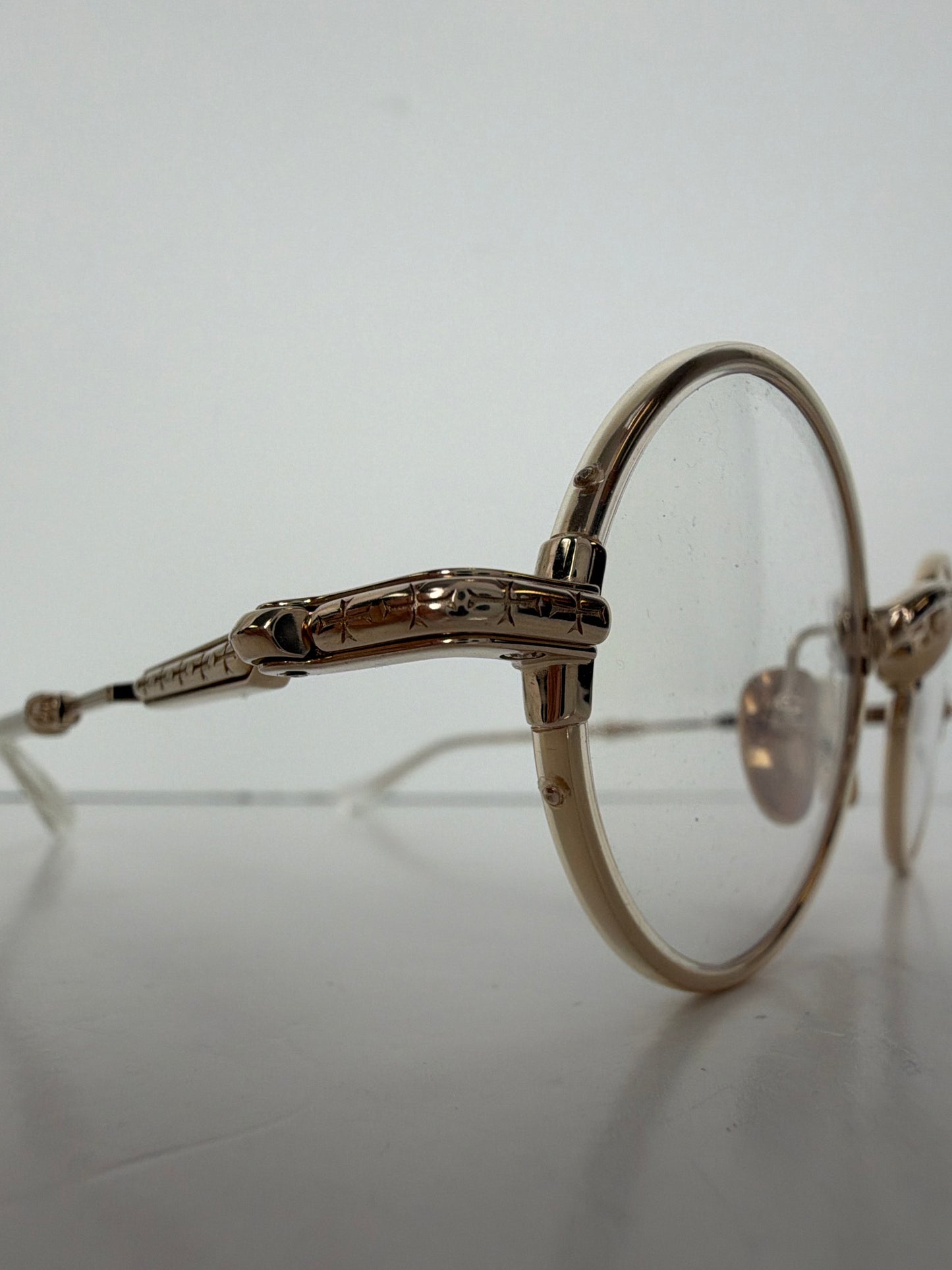 Chrome Hearts EDITH F Eyeglasses in Crystal / Gold Plated Y