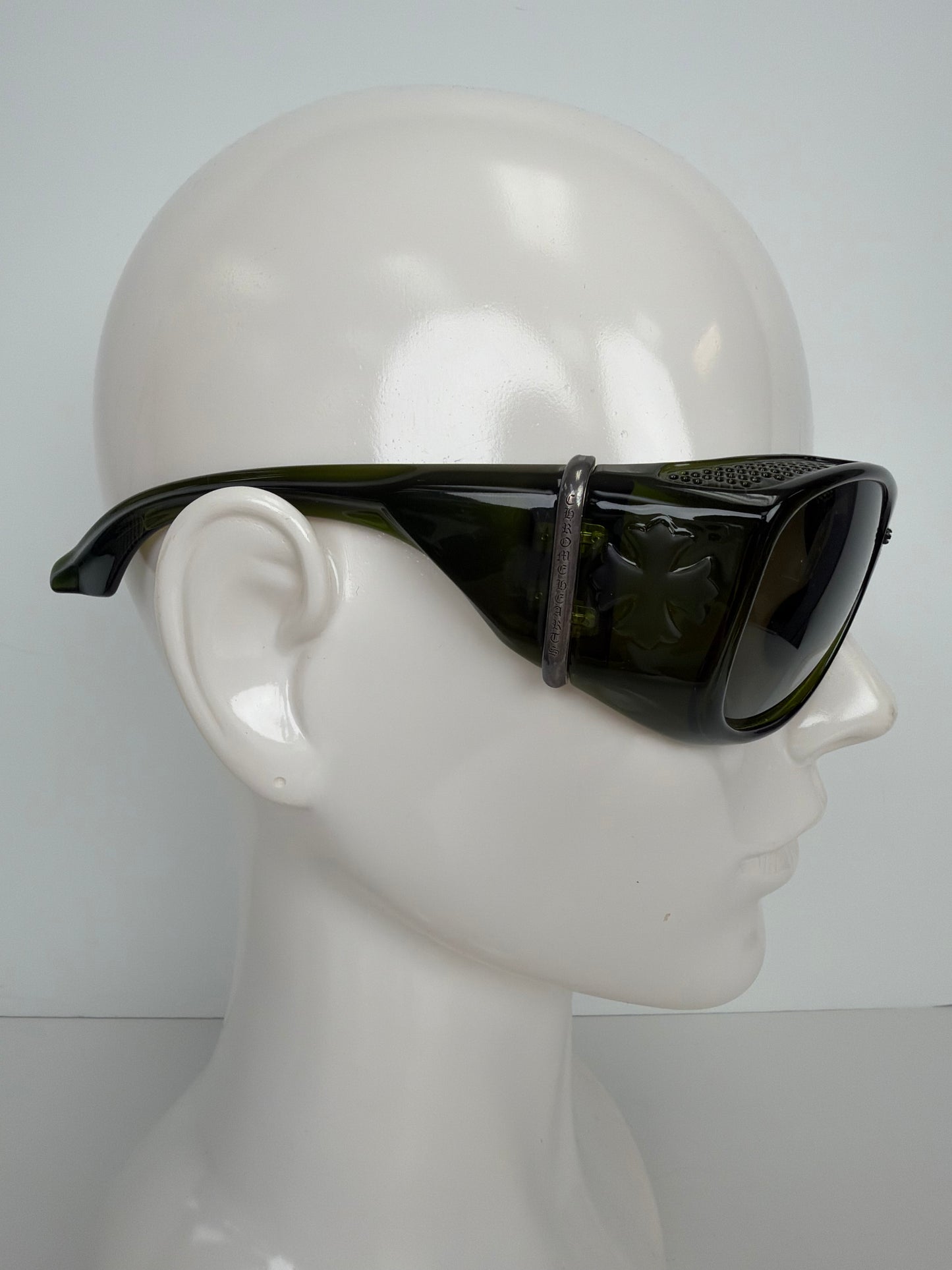 Chrome Hearts Lo Rita Square Sunglasses in Green Y