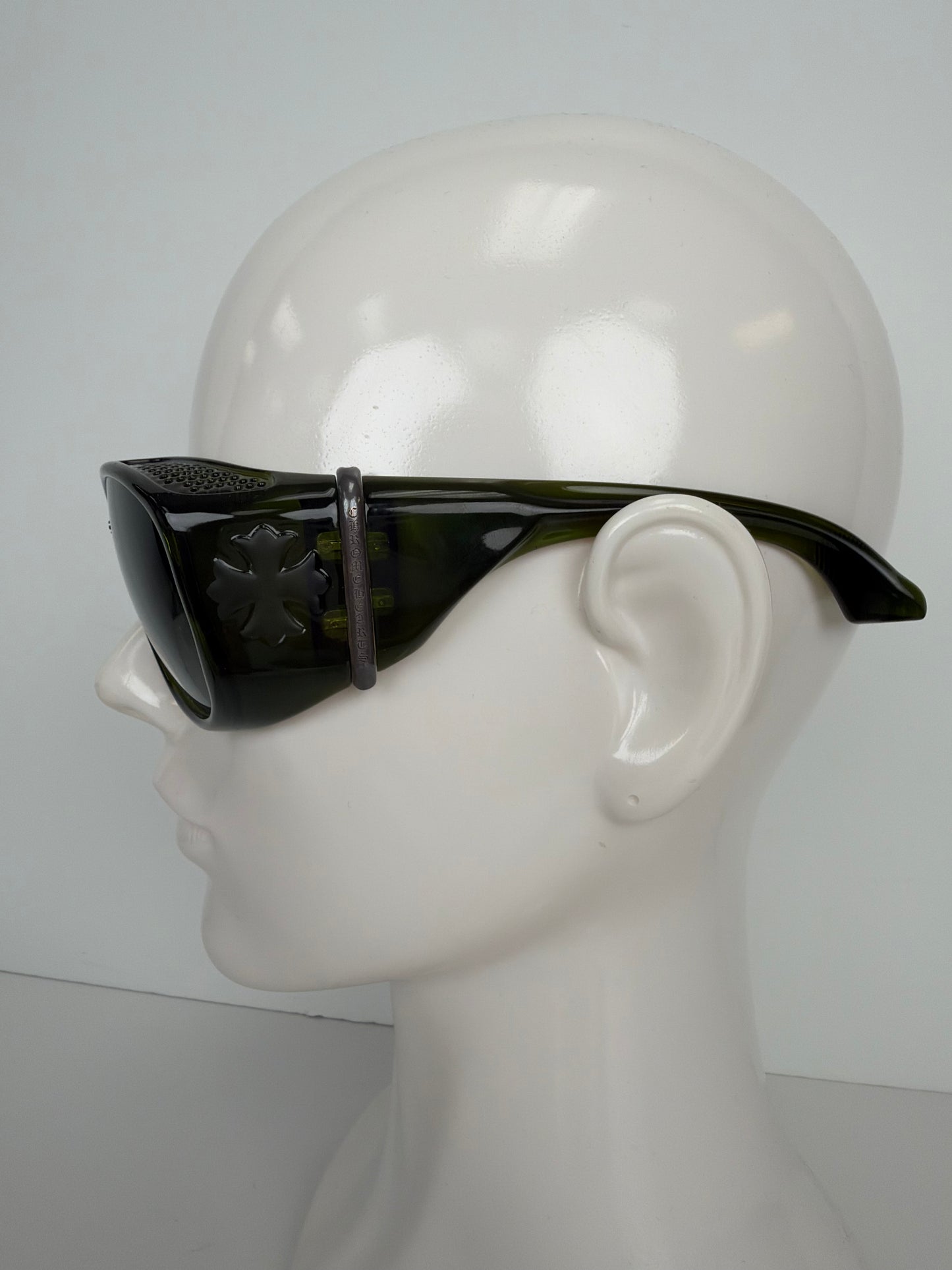 Chrome Hearts Lo Rita Square Sunglasses in Green Y