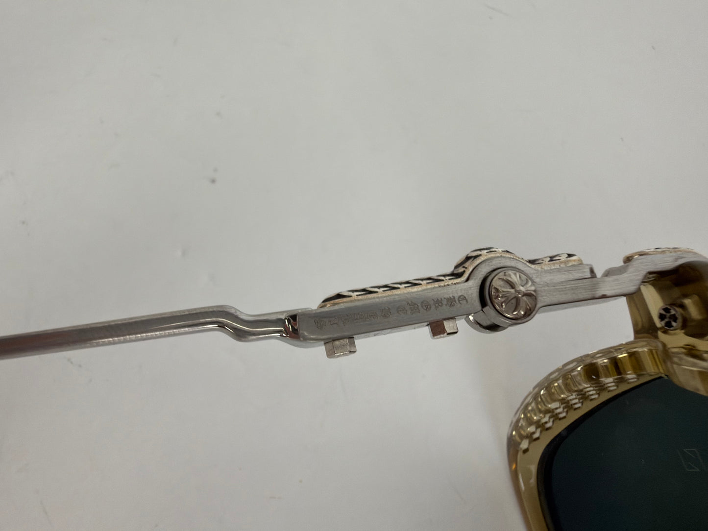 Chrome Hearts Fuckery Sunglasses in Translucent Beige Y