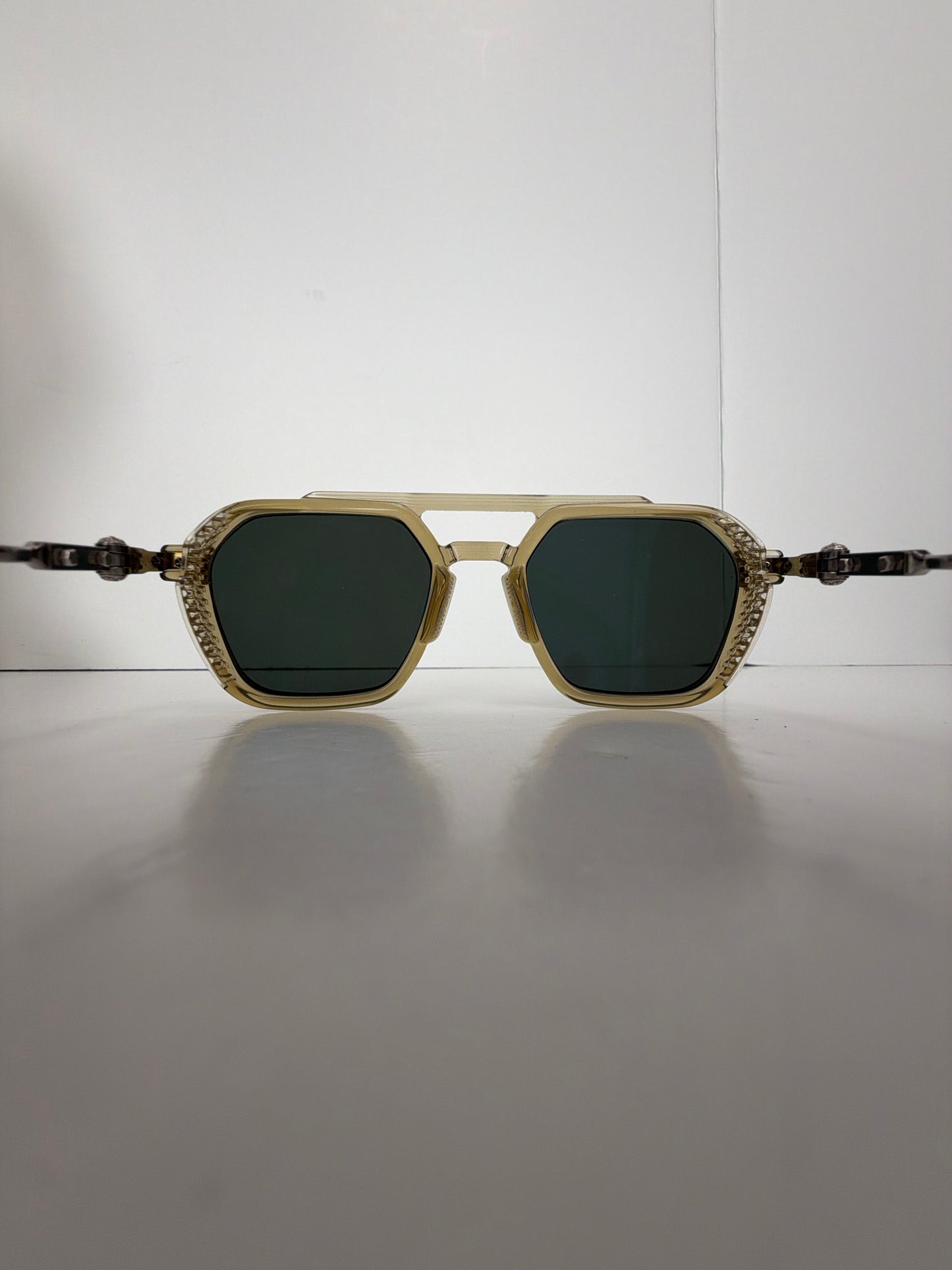 Chrome Hearts Fuckery Sunglasses in Translucent Beige Y